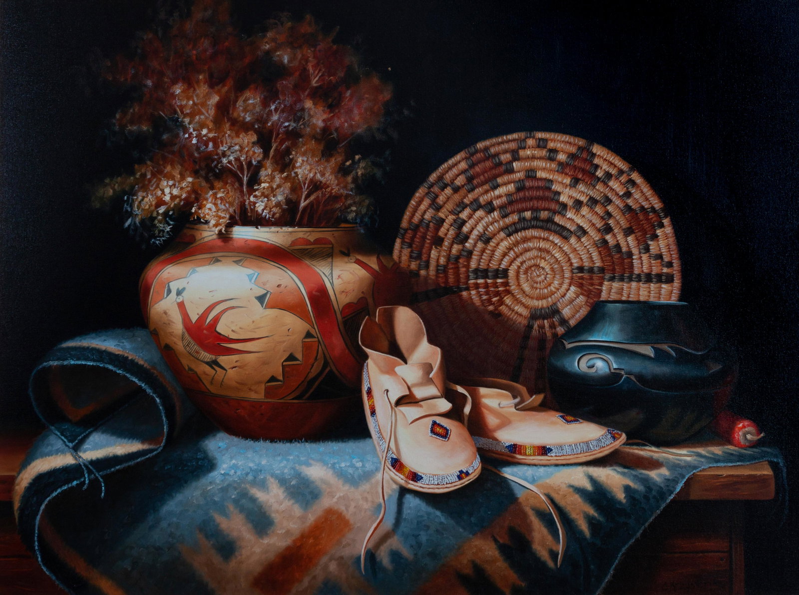Sue Krzyton (American, b. 1948) Echoing a Heritage,: Sue Krzyton (American, b. 1948) Echoing a Heritage, 1994, oil on canvas, signed S. Krzyton and dated (lower right) 30 x 40 inches Property from the Collection of Ted Taub