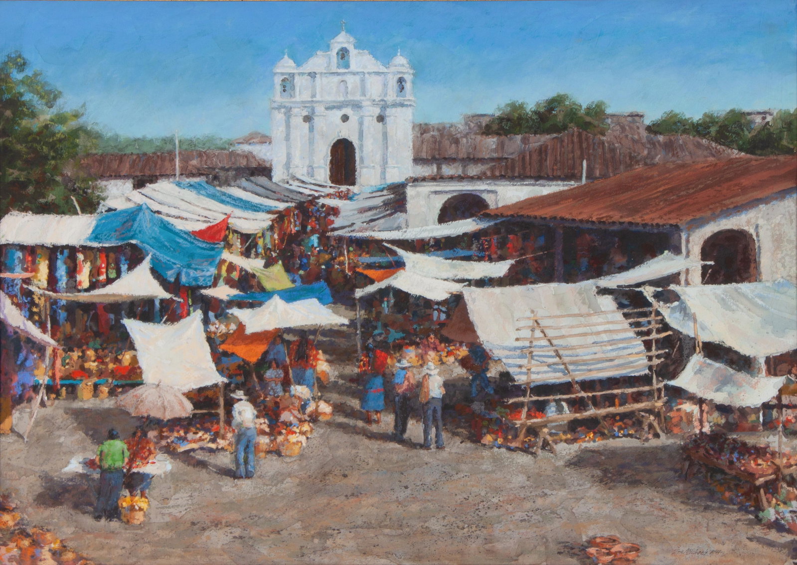 Eric Michaels (American, b. 1949) Domingo: Eric Michaels (American, b. 1949) Domingo, oil pastel on paper, signed Eric Michaels (lower right) 22 x 30 inches Property from a Private Collection