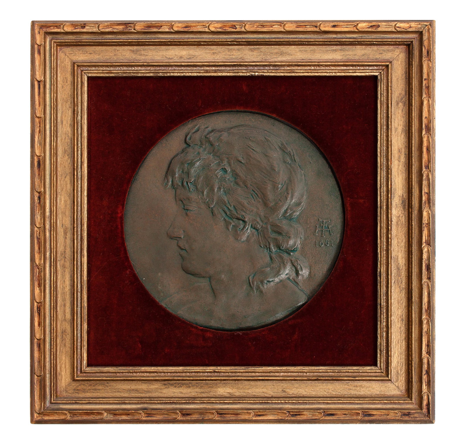 Henry Farny (French/American, 1847-1916) Copper Bust : Henry Farny (French/American, 1947-1916) Copper Bust, copper 8 1/4 x 8 inches Property from a Private Collection, Gunnison, Colorado