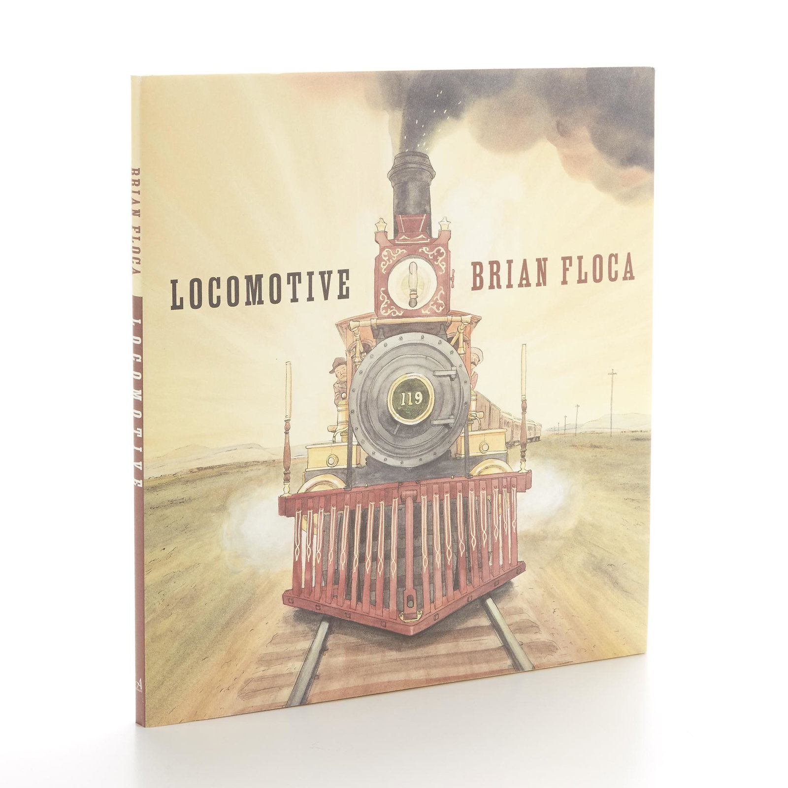 Floca, Brian, Locomotive: Floca, Brian Locomotive New York, London, etc.: Atheneum Books for Young Readers, (2013). First edition (stated and with full number line on copyright page). Illustrated by the author. Tall 4to. Unpag