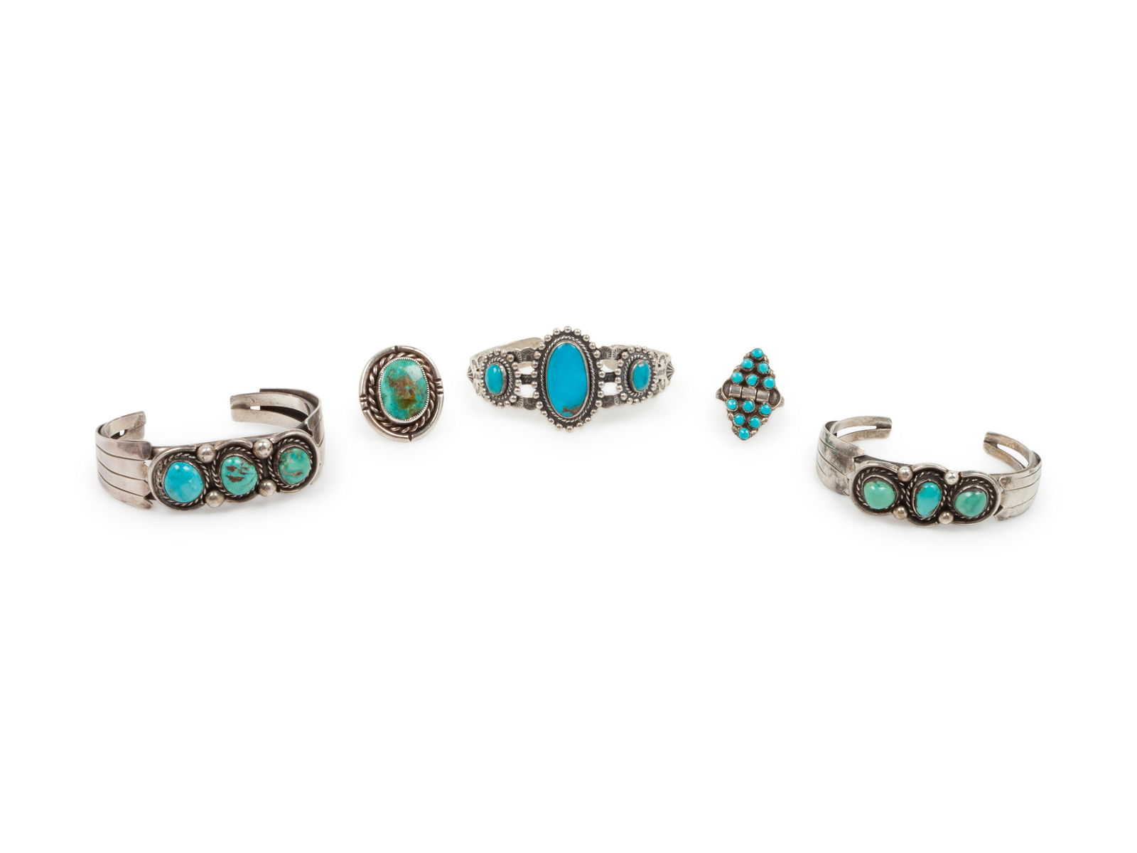 Navajo Silver and Turquoise Navajo Jewelry largest cuff (1 of 1)