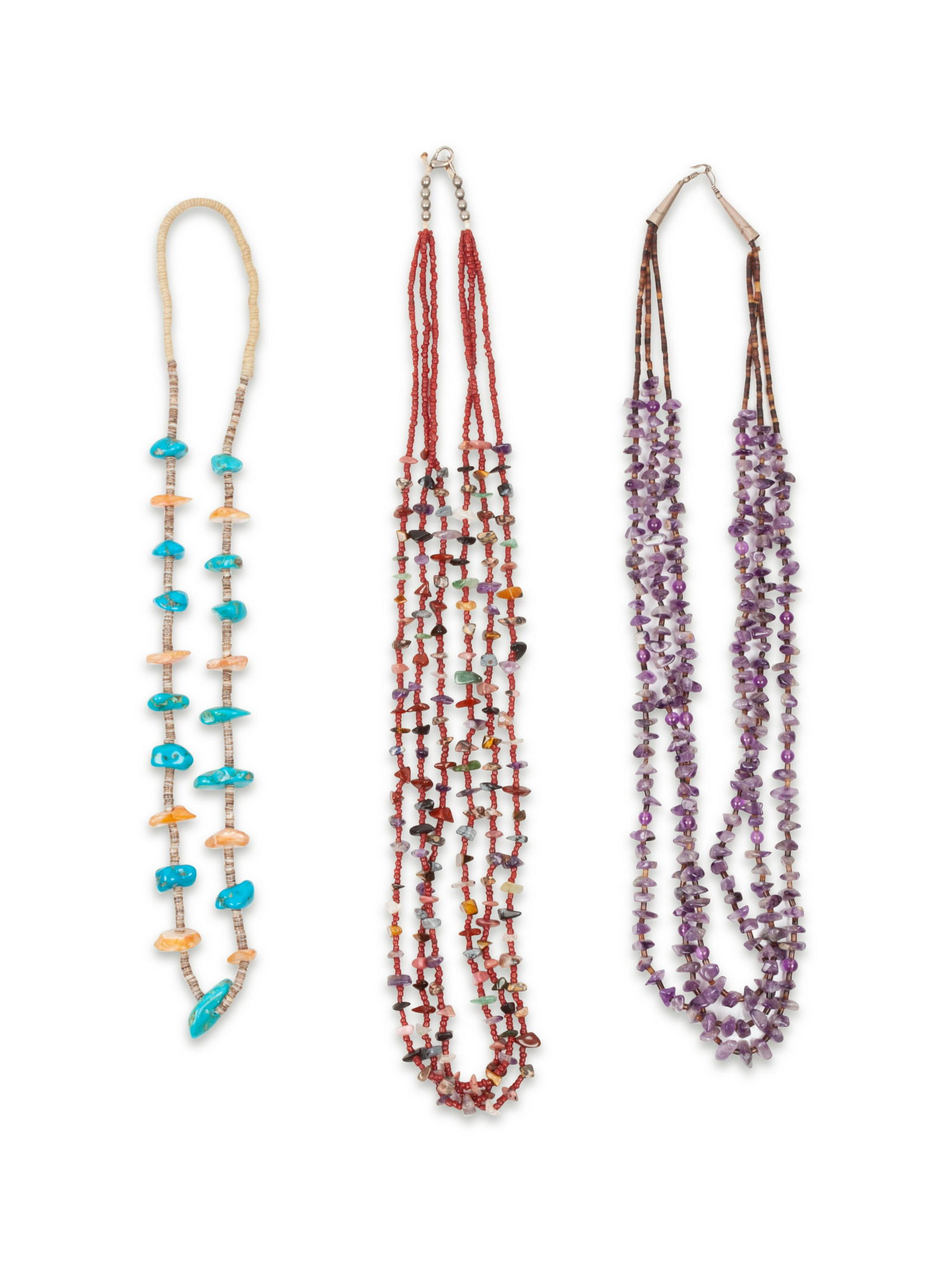 Pueblo and Southwestern-Style Multi-Strand Necklace (1 of 1)