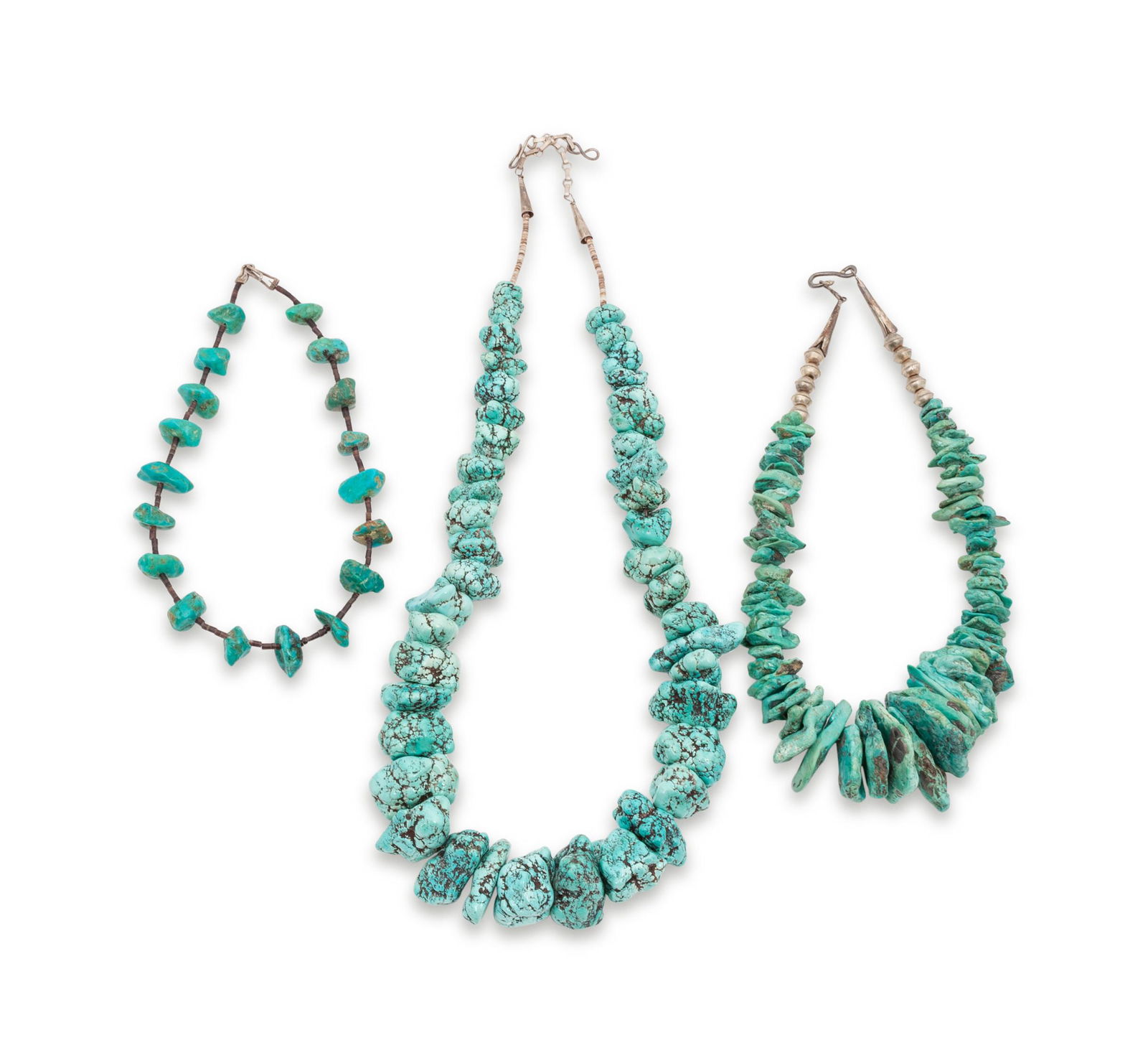 Turquoise Nugget Necklaces (1 of 1)
