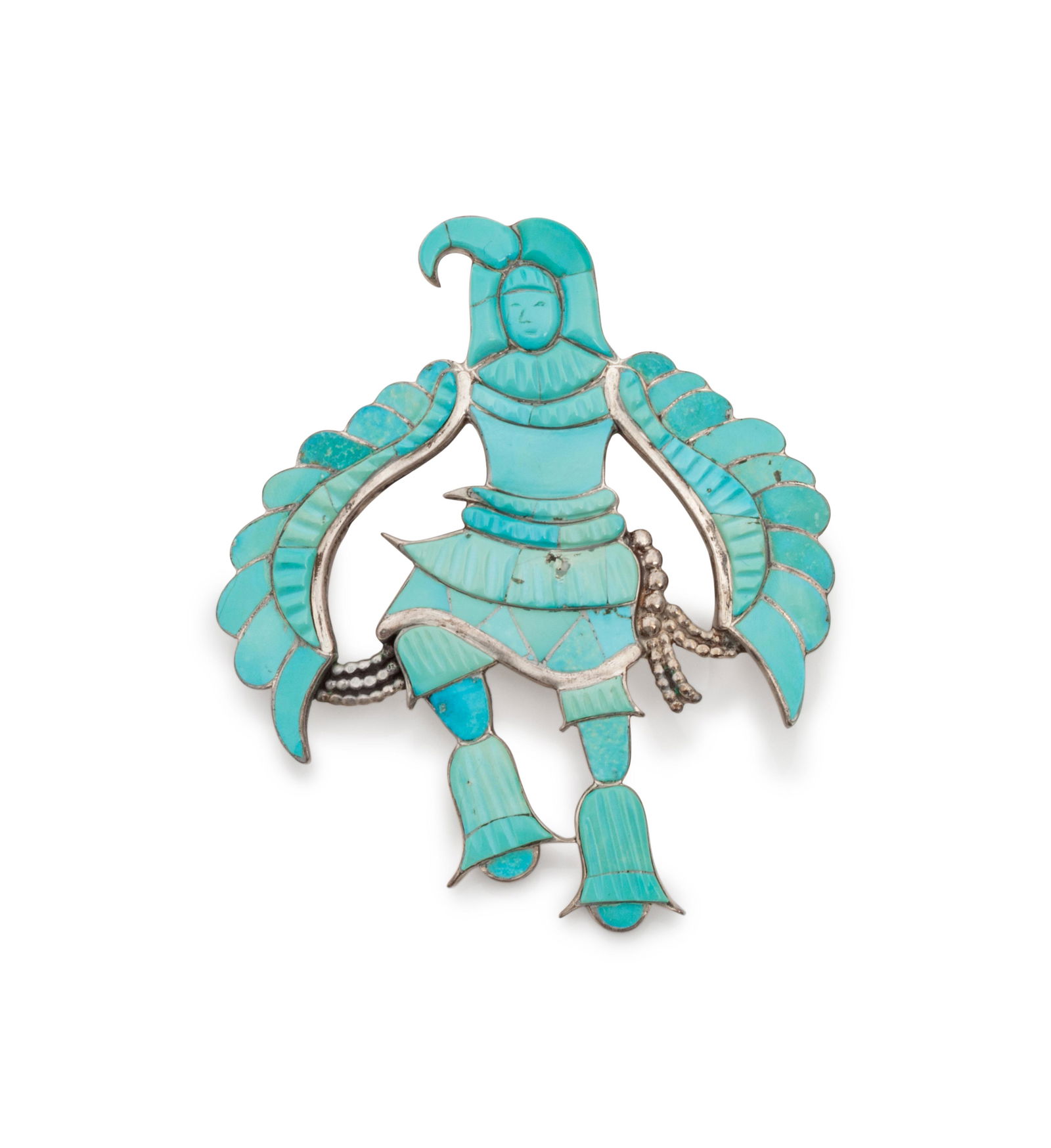 Eddie Beyuka (ZUNI, 1920-2002) Eagle Dancer Slide / (1 of 1)