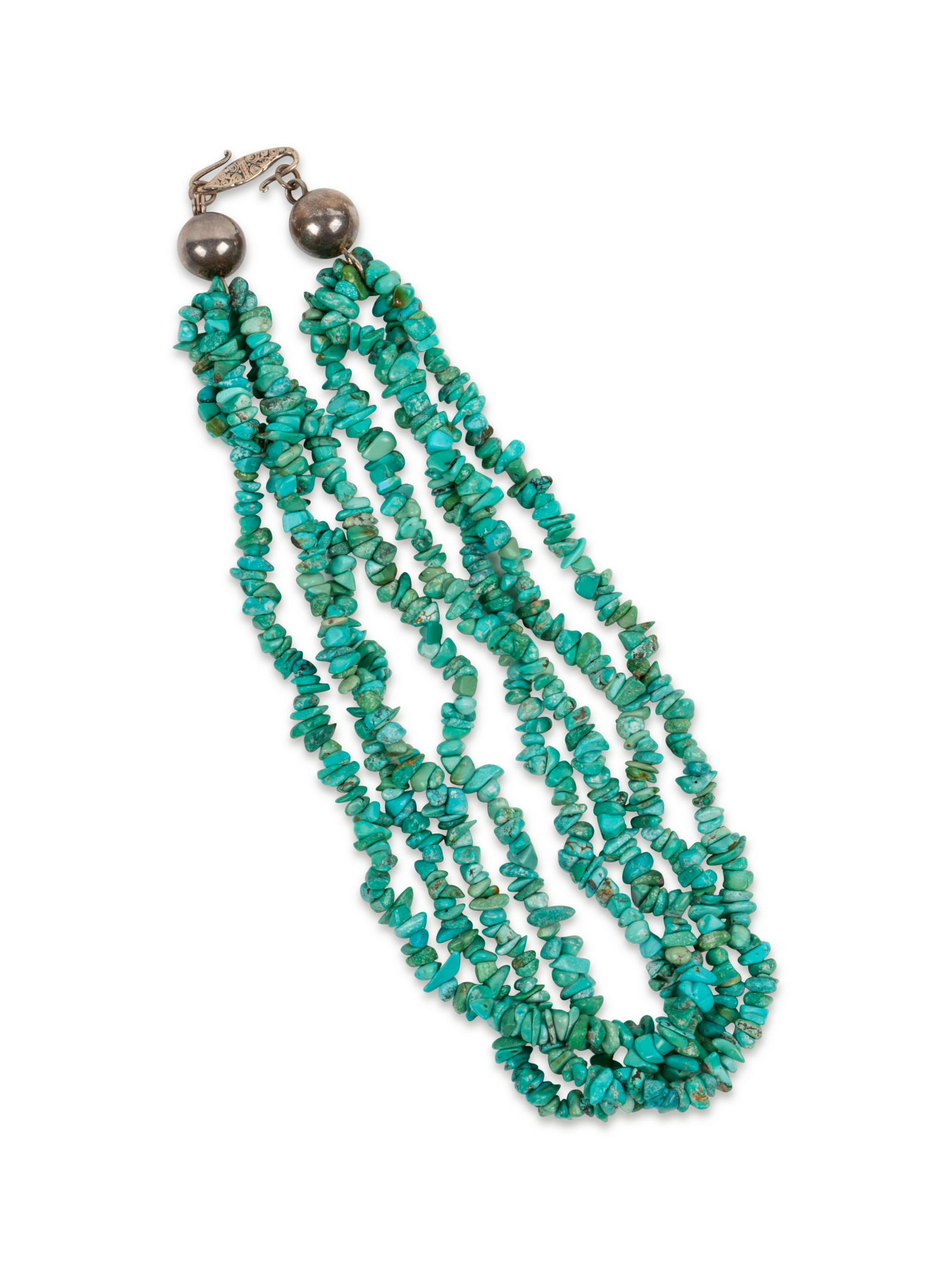 Southwestern Multi-Strand Turquoise Necklace length 9 (1 of 2)