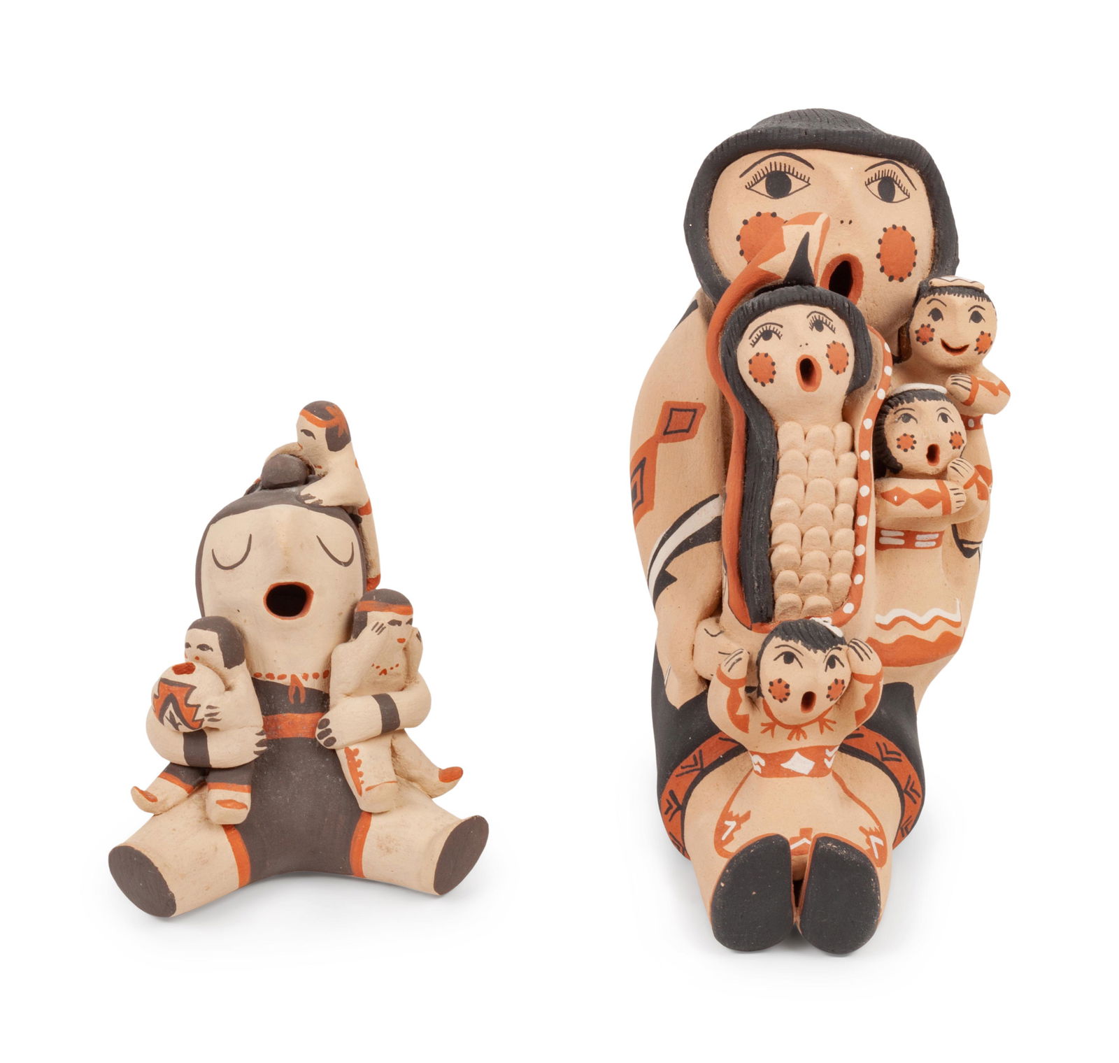 Pueblo Pottery Storytellers largest height 7 1/4 inches (1 of 5)