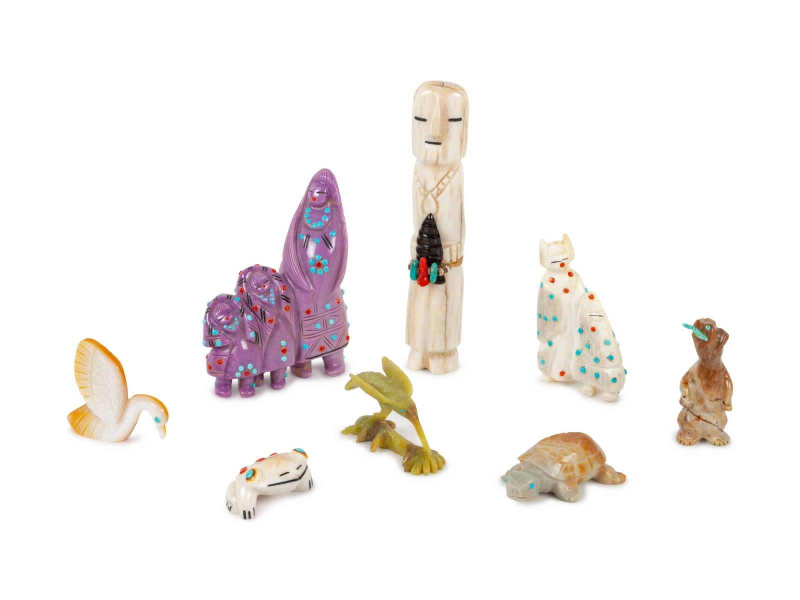 Collection of Pueblo Carved Figures and Fetishes (1 of 2)