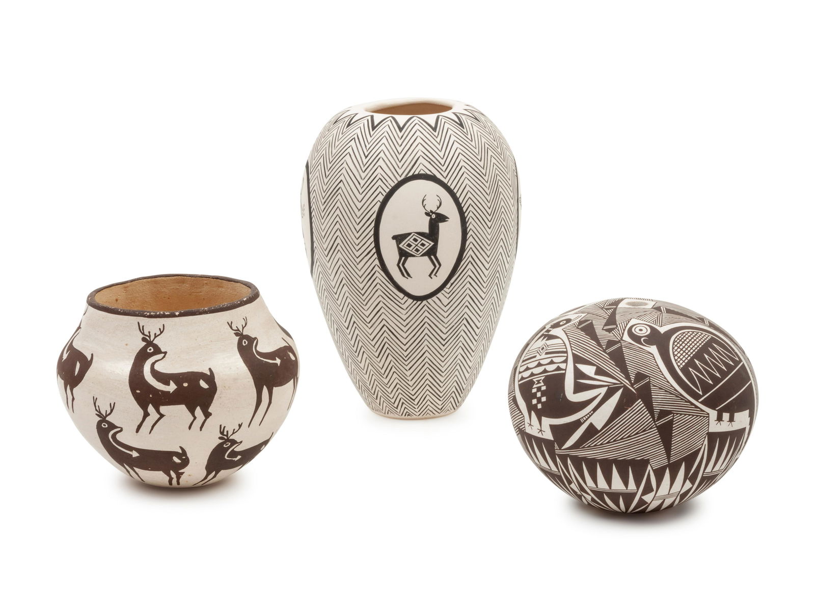 Acoma Polychrome Pottery largest height 7.25 x diameter (1 of 1)