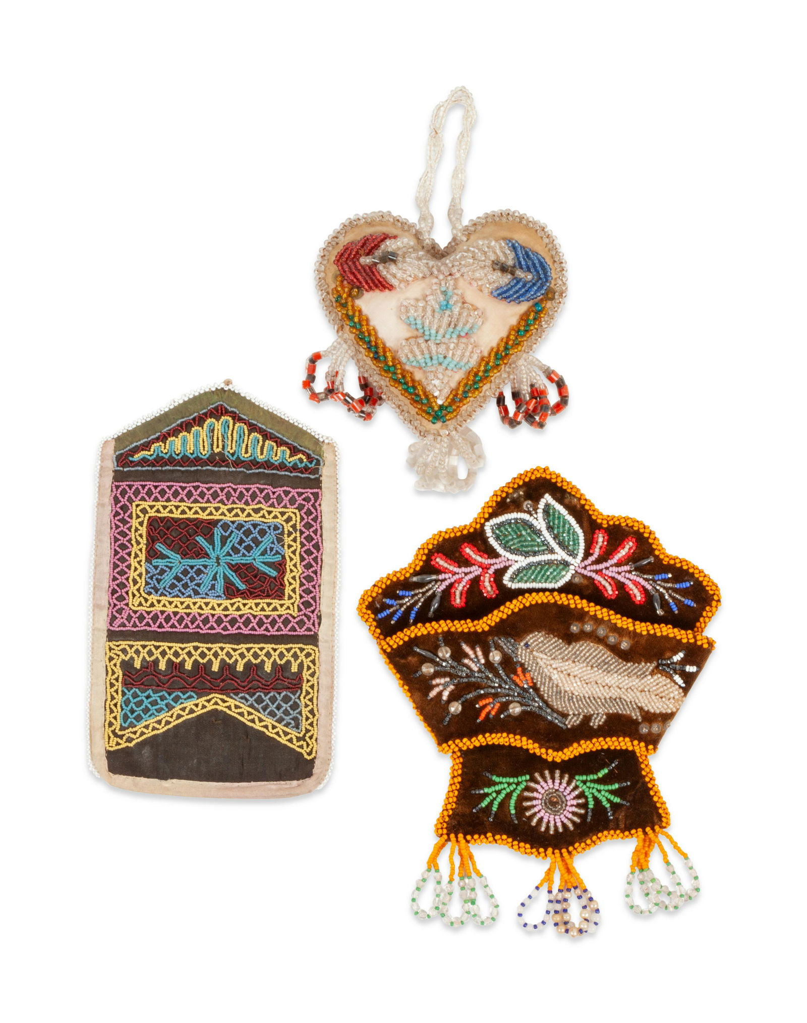 Haudenosaunee (Iroquois) Beaded Wall Pockets and (1 of 2)