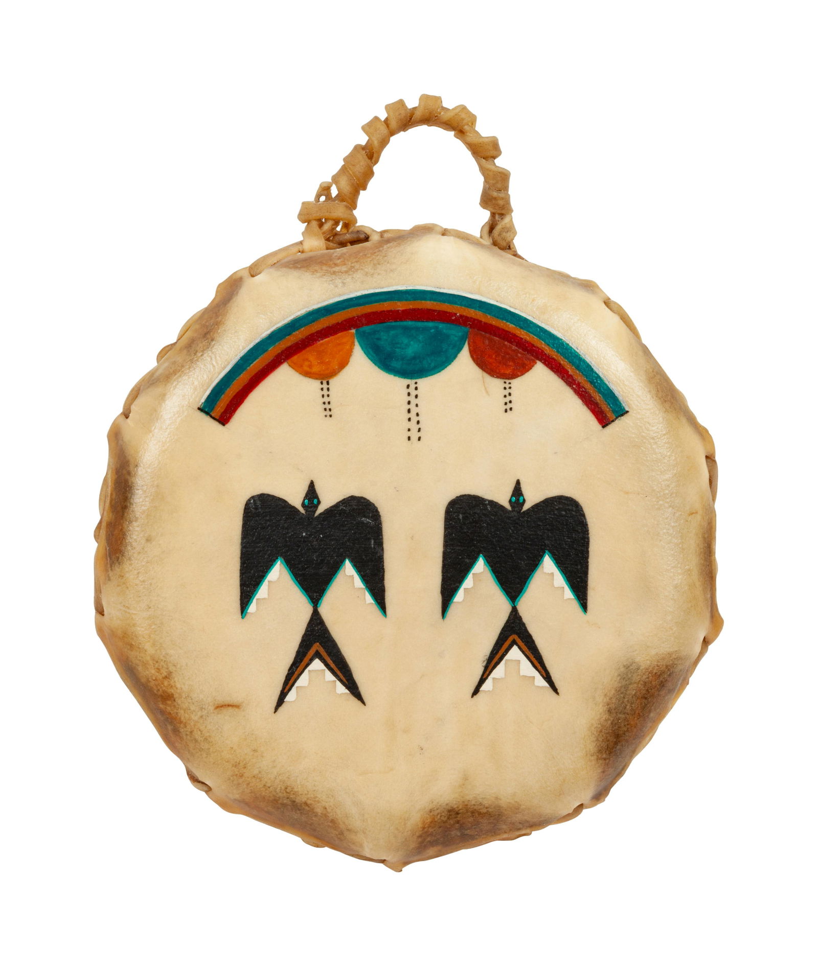 Phillip C. Martinez (TAOS, 20TH CENTURY Painted Hide (1 of 3)