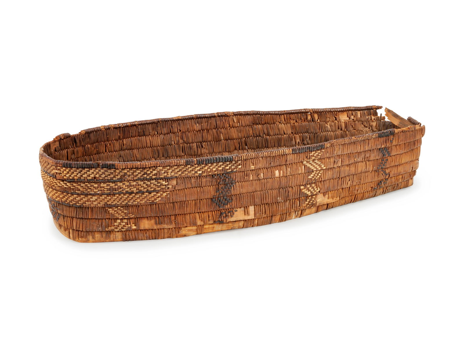 Salish Imbricated Basketry Cradle (1 of 1)