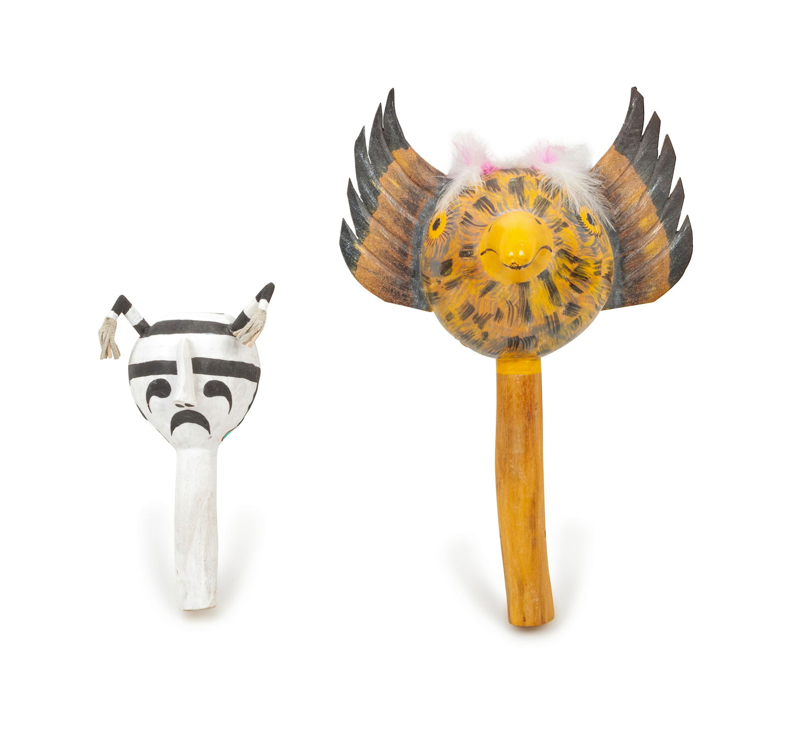 Two Pueblo Rattles largest height 13 inches (1 of 2)