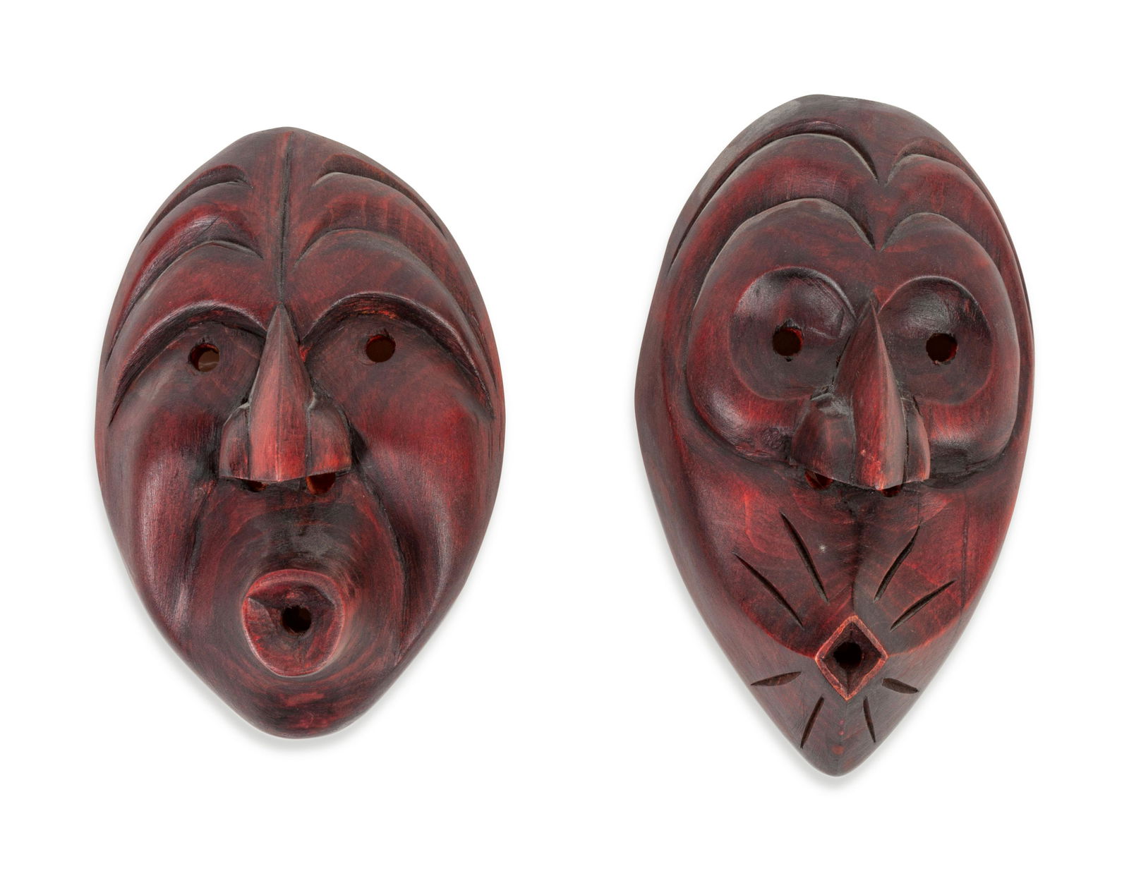 Darius Thomas (HAUDENOSAUNEE, 20TH CENTURY) Carved Wood (1 of 2)