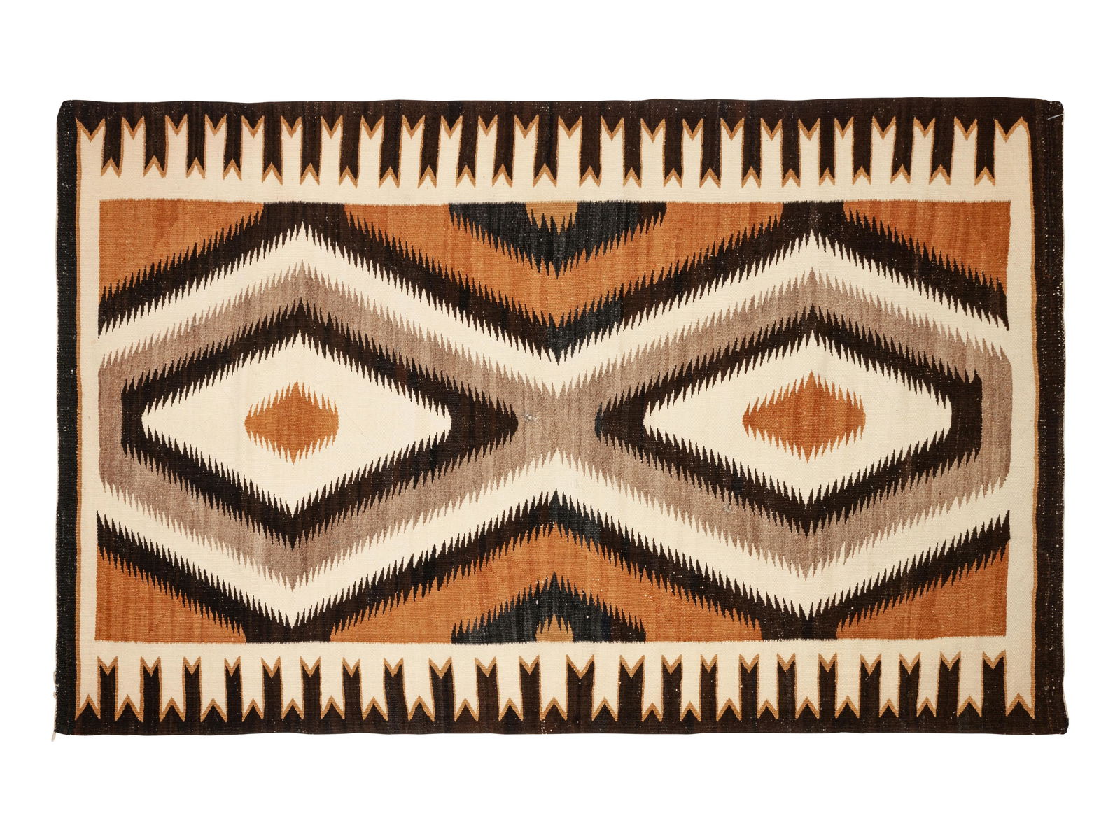 Two Navajo Eastern Reservation Weavings 63 x 43 1/2 and (1 of 2)