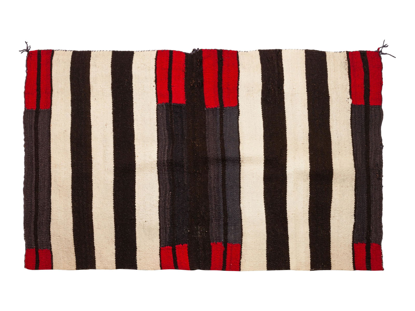 Navajo Double Saddle Blanket, Chief's Pattern 50 x 32 (1 of 2)