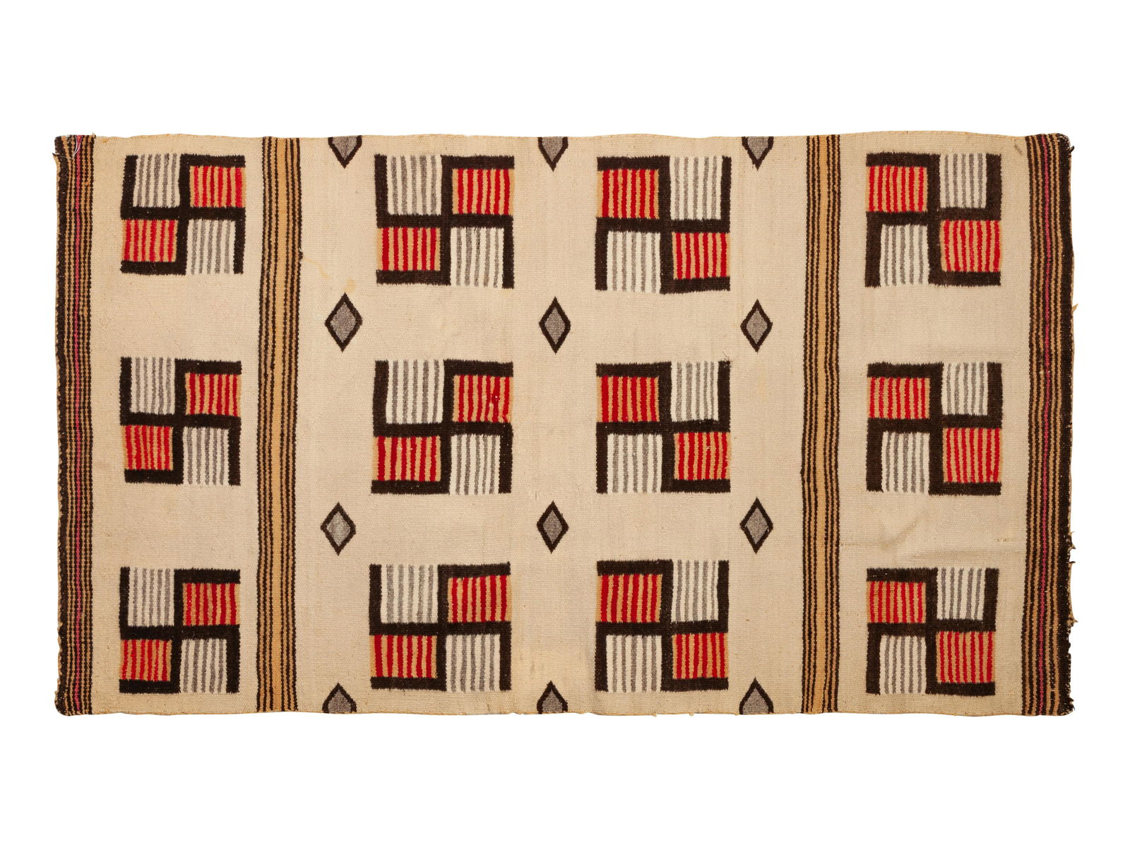 Navajo Regional Weaving, with whirling logs 58 x 33 (1 of 2)