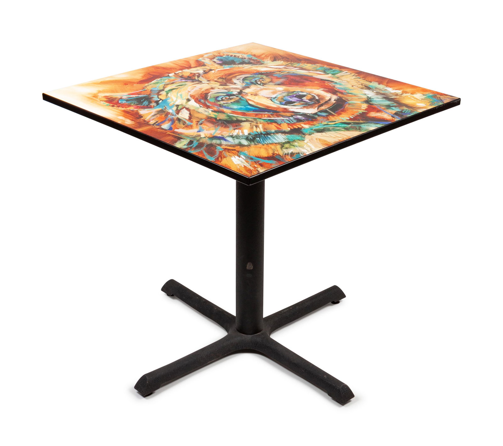 Table, The Fisherman height 28 3/4 x width 29 1/2 x (1 of 2)