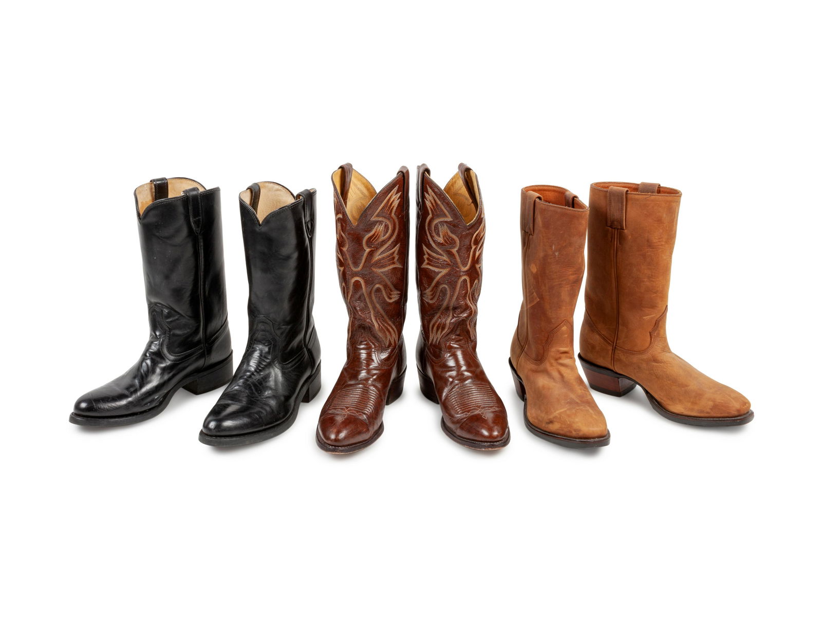Three Pairs of Western Boots by Tony Lama, Imperial, (1 of 4)