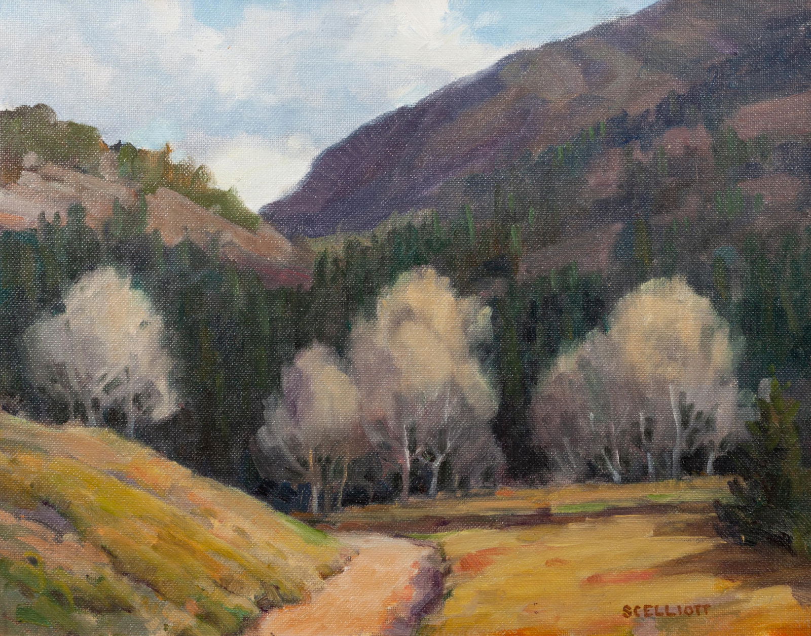 Stephen C. Elliott (American, b. 1943) Two Landscapes (1 of 4)