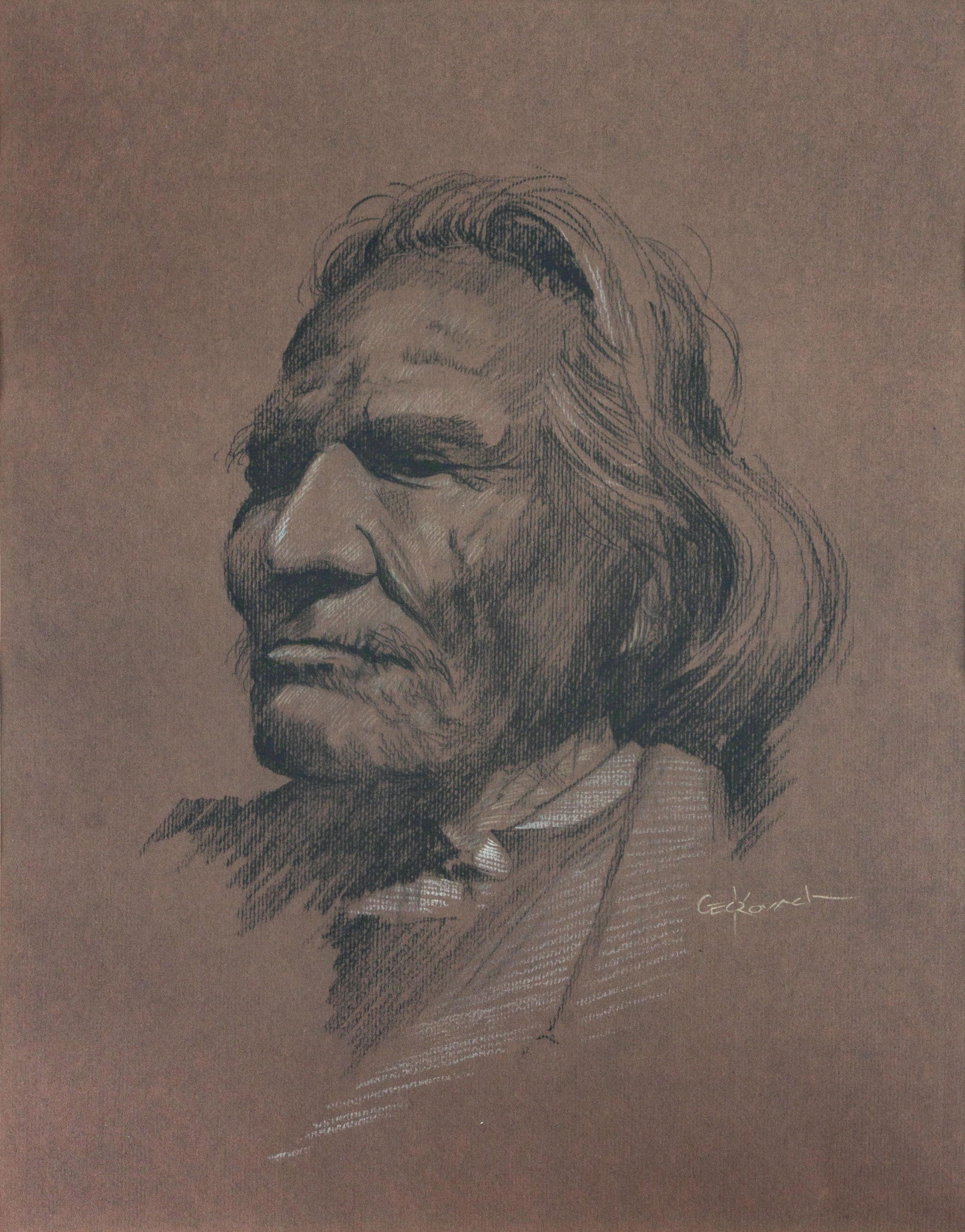 George Kovach  (American,b. 1942) Portrait of Geronimo (1 of 1)