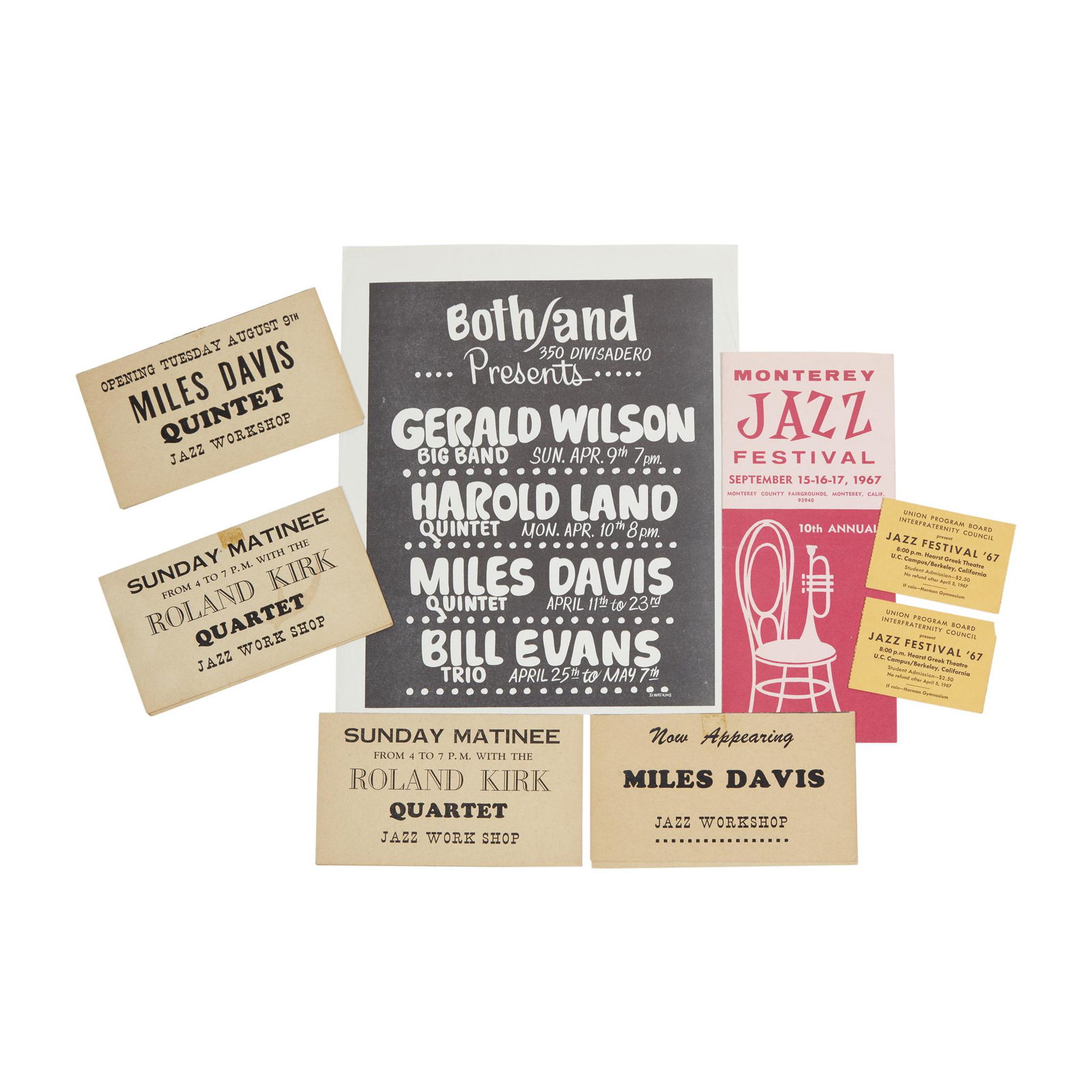 [Music] [Jazz], Group of 8 Pieces of 1960s West Coast (1 of 1)