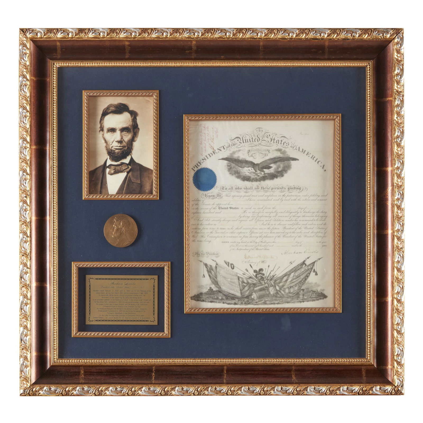 [Presidential] Lincoln, Abraham, Document, signed (1 of 1)