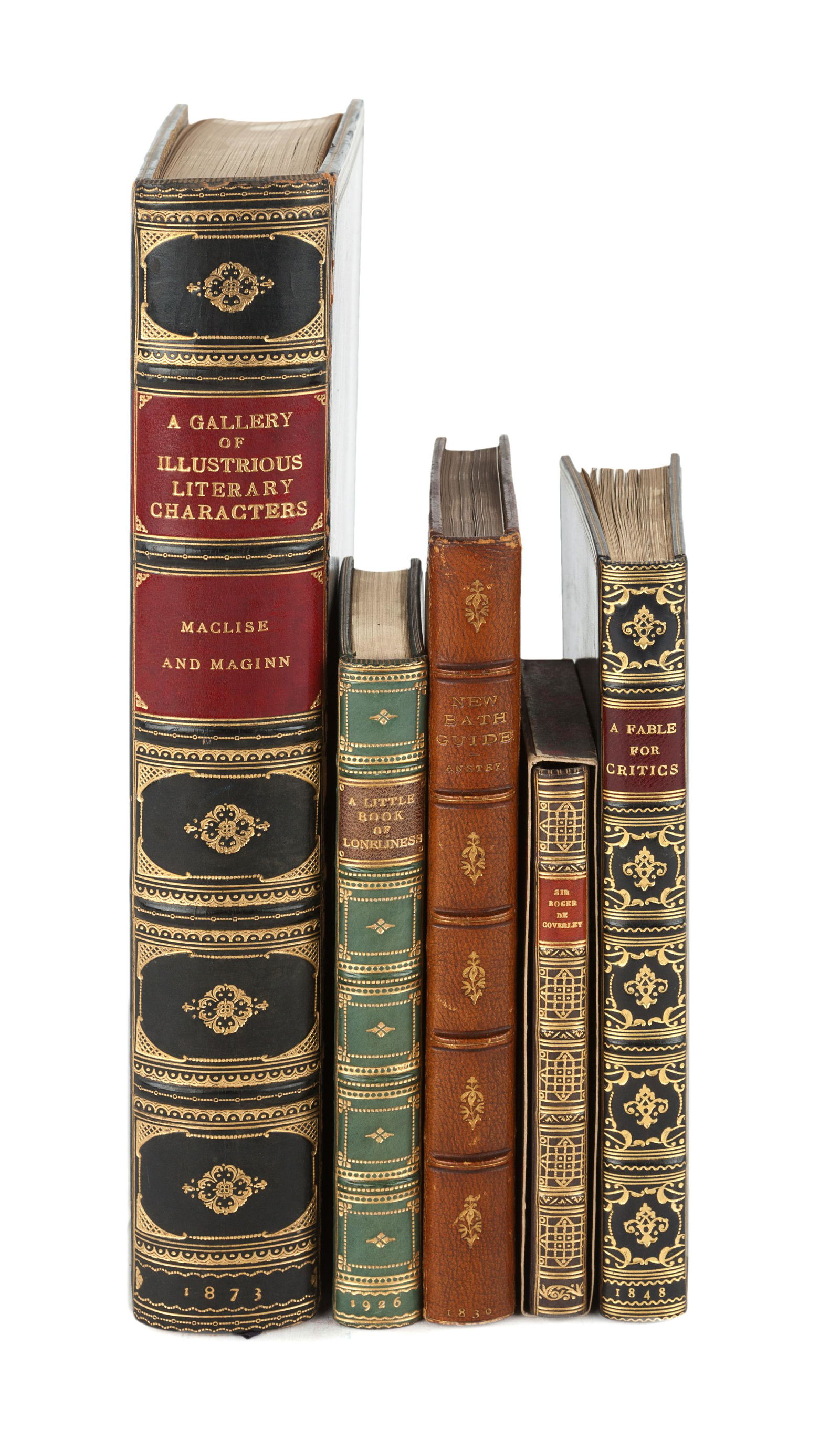 [ENGLISH BINDERS]. A group of 5 works bound by English Jun 23, 2020