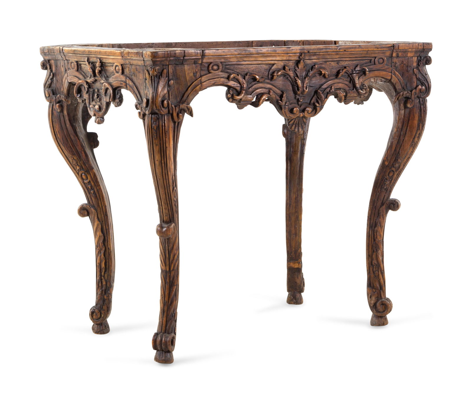 An Italian or French Carved Fruitwood Table (1 of 2)