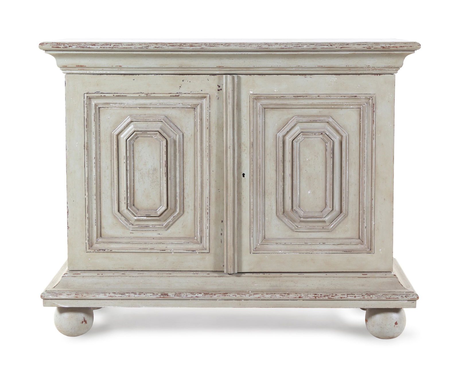 A Louis XIII Style White Painted Cabinet (1 of 2)
