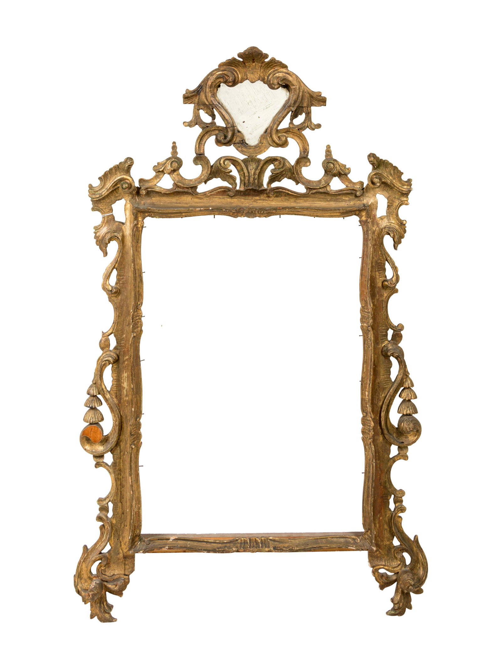 An Italian Baroque Style Giltwood Mirror Frame (1 of 1)