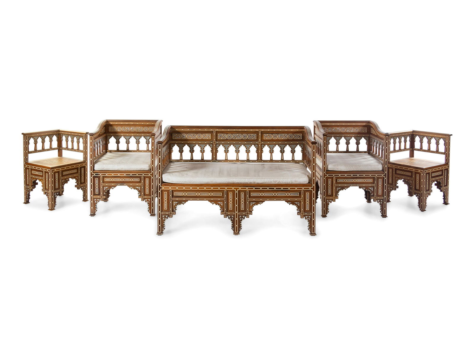 A Turkish Inlaid Parlor Suite (1 of 4)