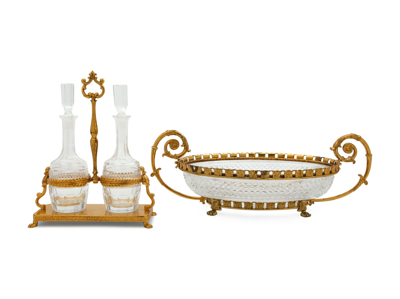A Gilt Metal Mounted Cut Glass Bowl and a Similar (1 of 1)