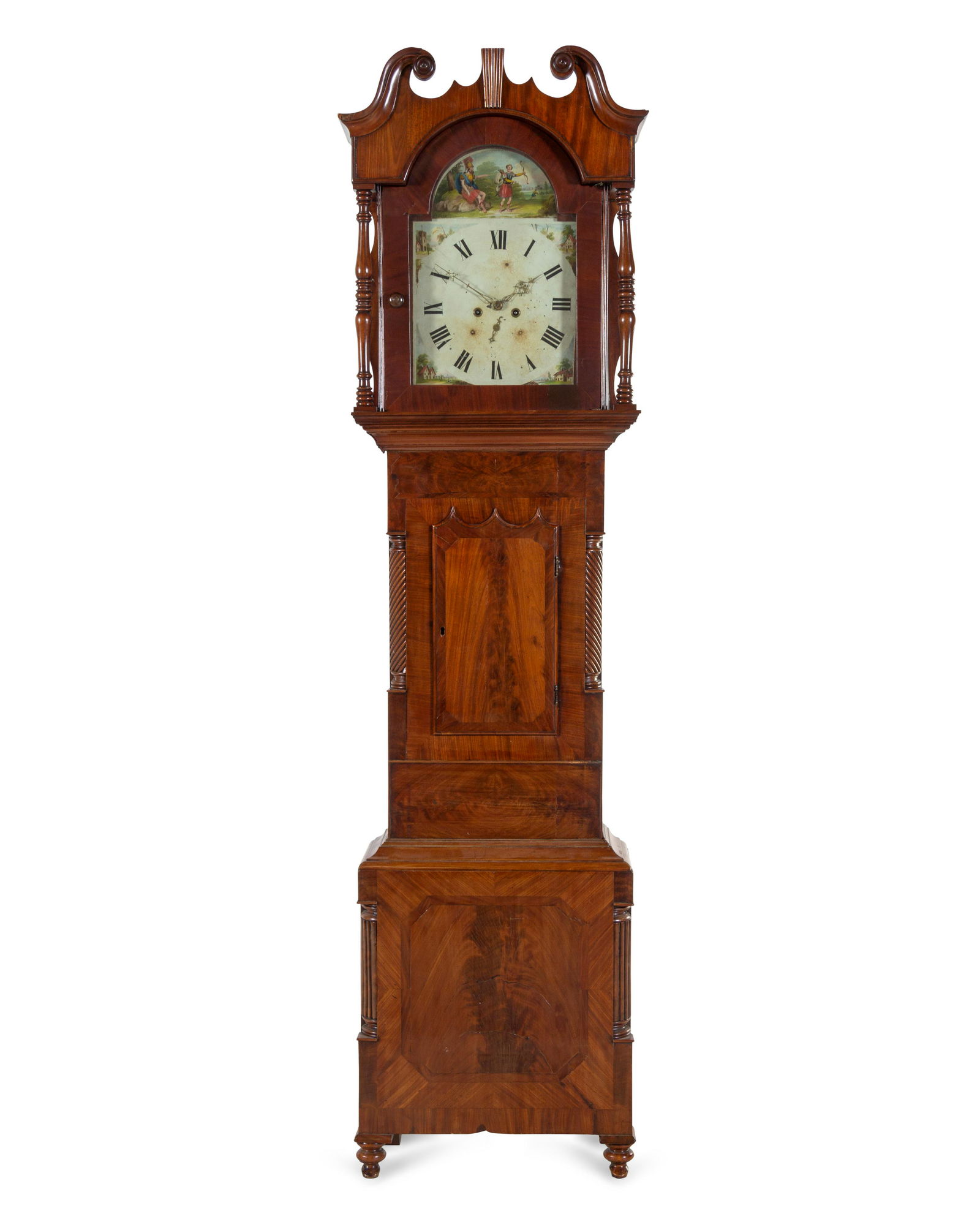 A Classical Figured Mahogany Tall Case Clock (1 of 2)