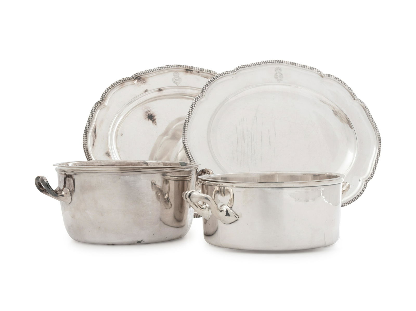 A Group of Three Elkington & Co. Silver-Plate Serving (1 of 1)