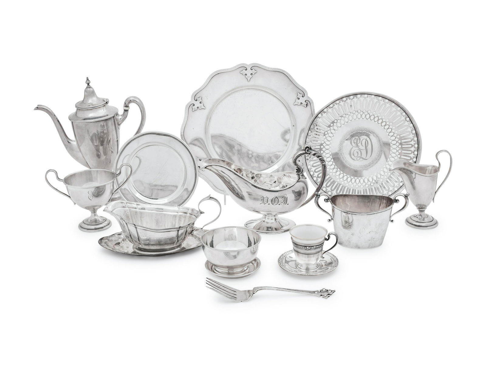 A Group of American and English Silver Holloware (1 of 2)