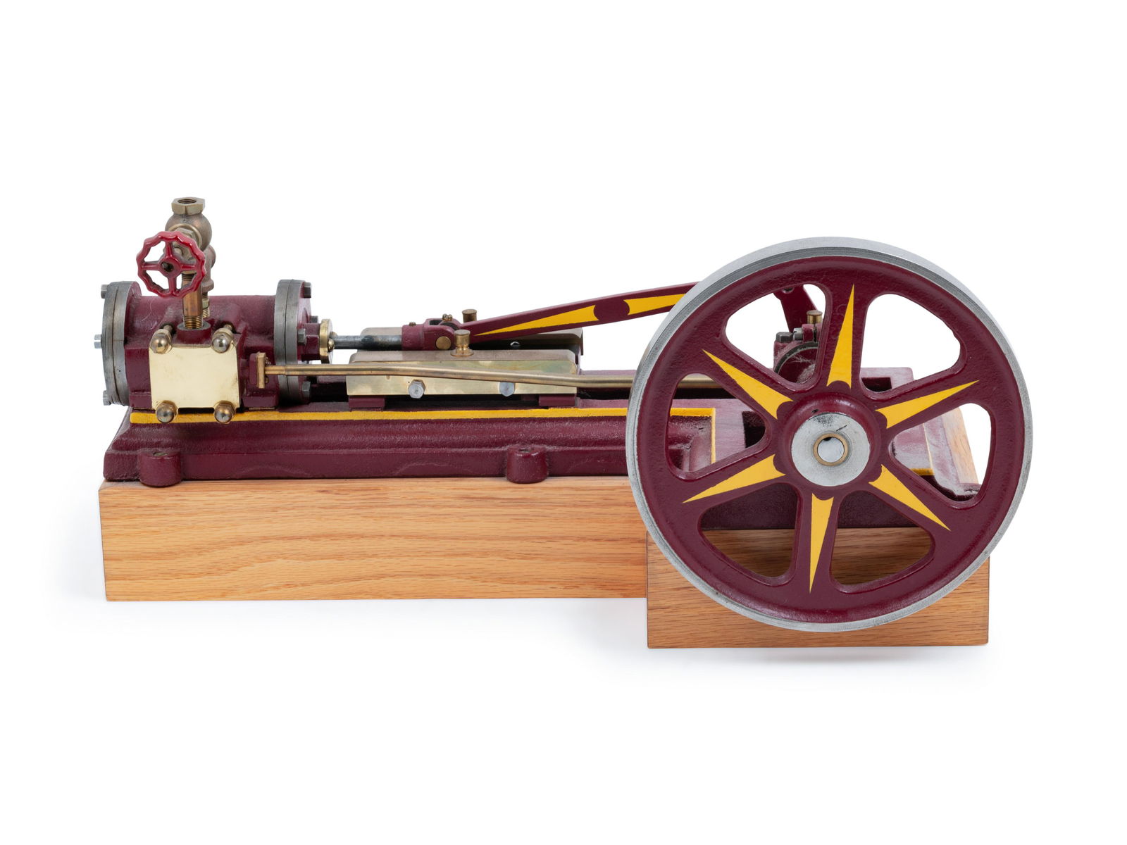 A Painted Metal Mill Steam Engine Model (1 of 2)