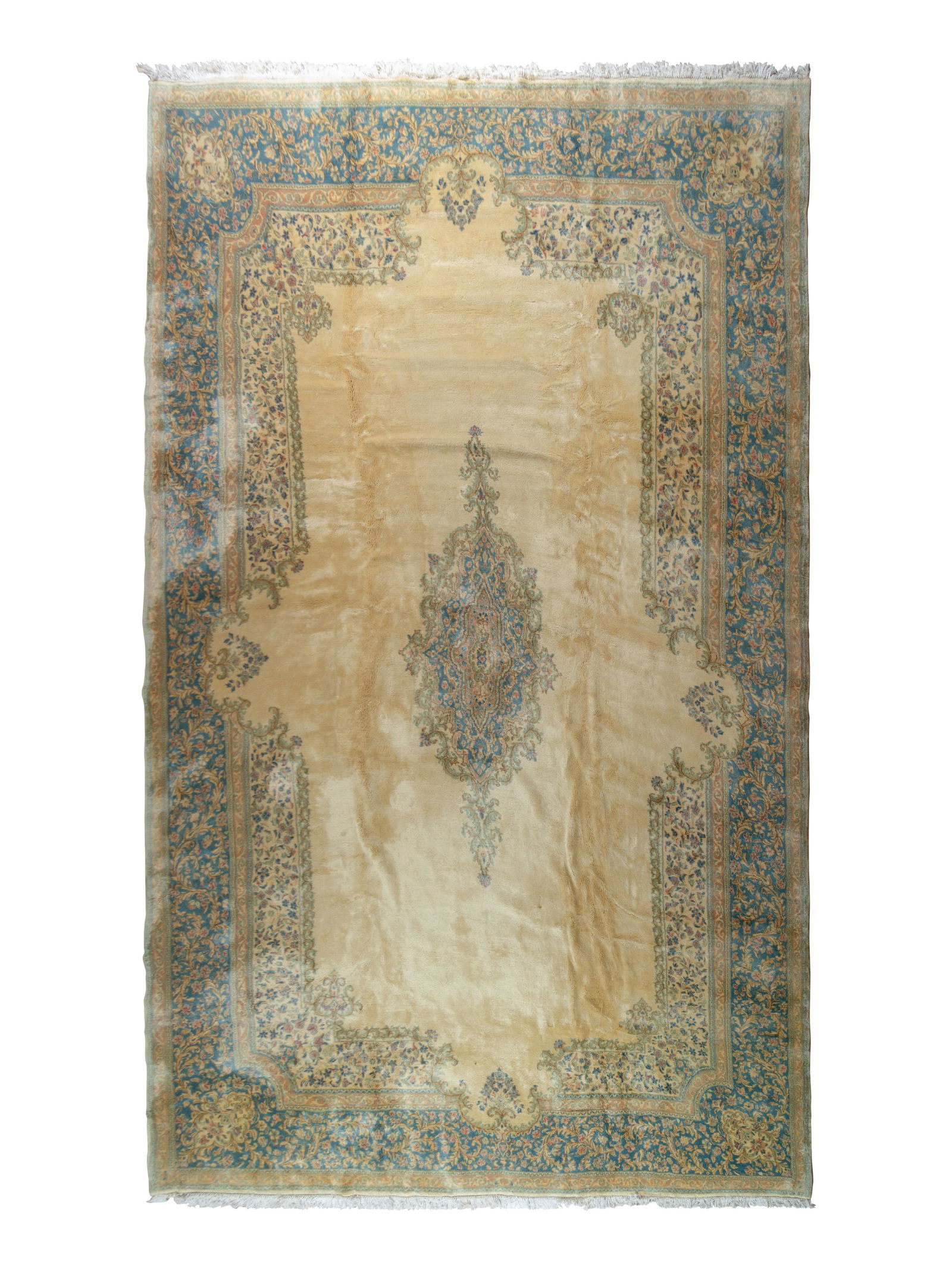 A Kirman Wool Rug  (1 of 1)