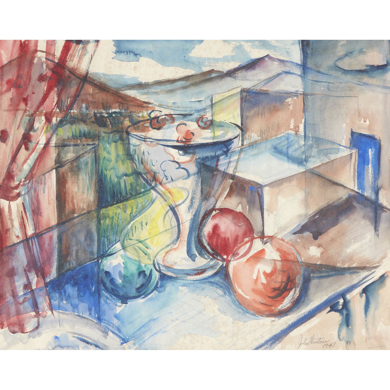 Two Watercolors John Winters (American, 1904-1983), , (1 of 2)