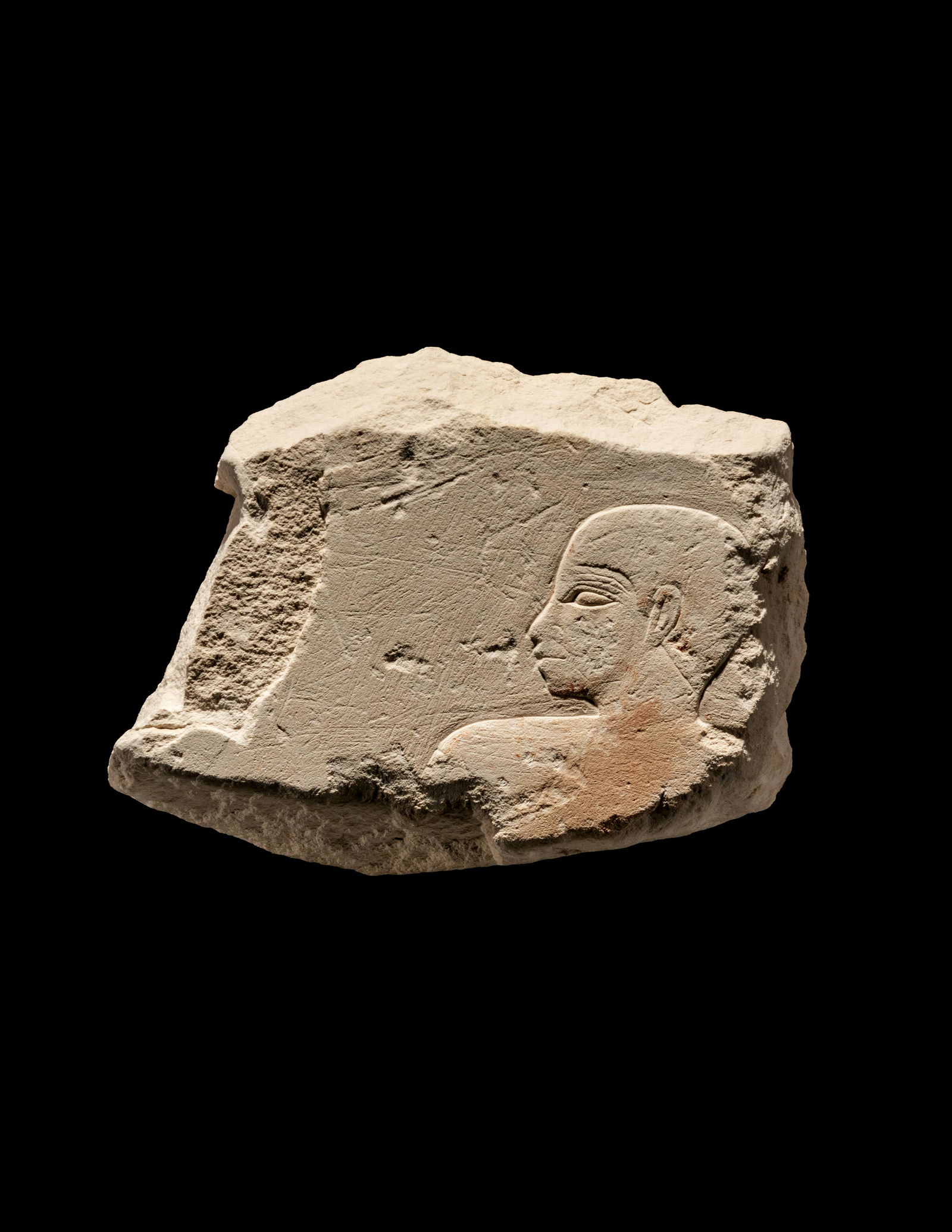 An Egyptian Limestone Relief 3 3/4 x 5 inches. (1 of 4)