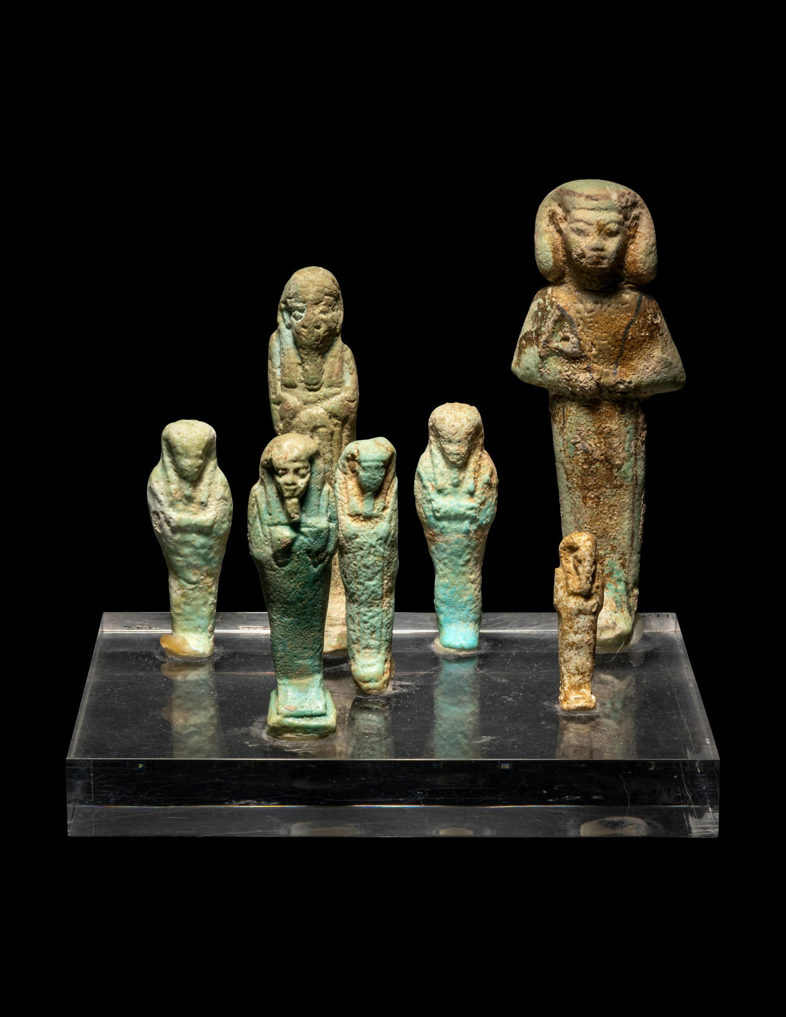 Seven Egyptian Faience Ushabtis (1 of 3)