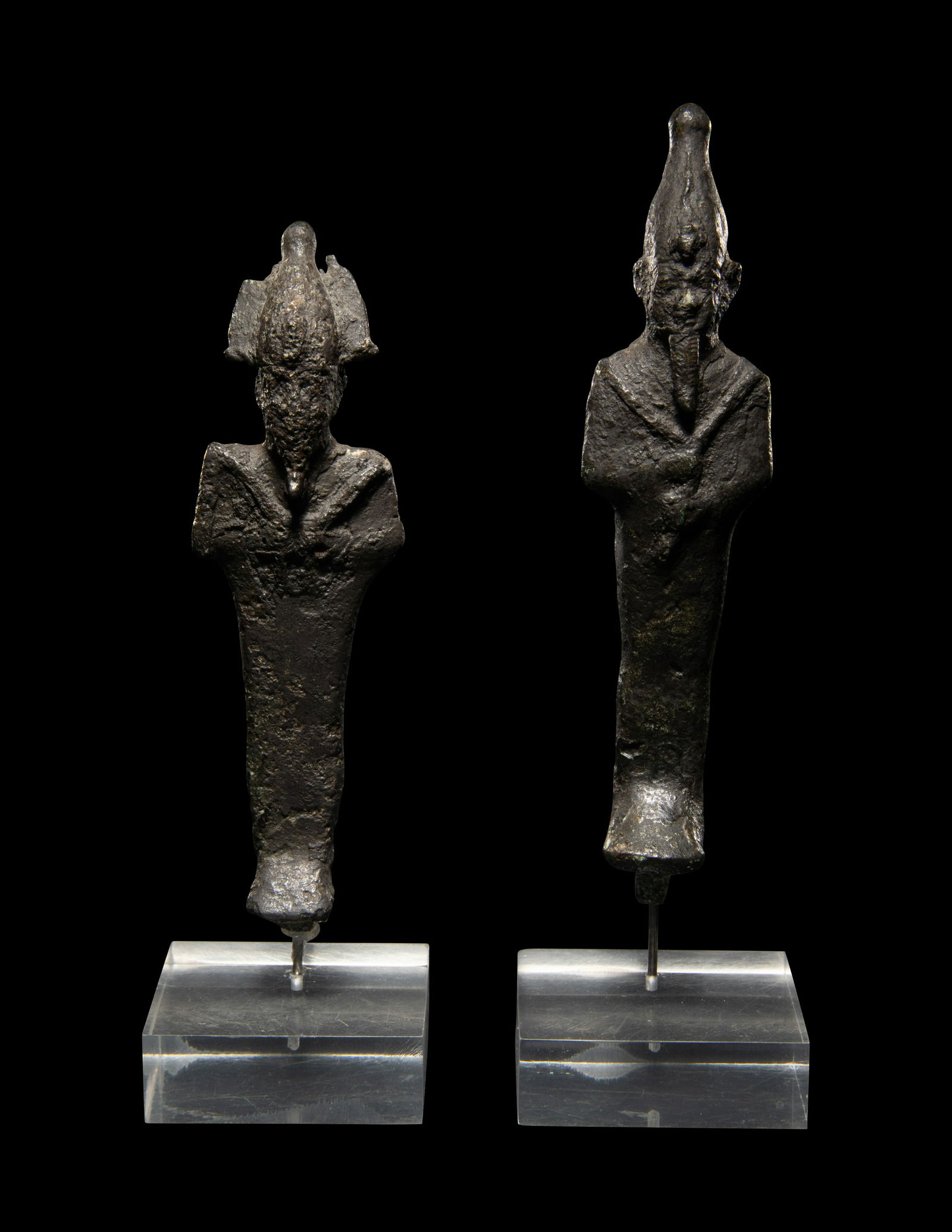 Two Egyptian Bronze Figures of Osiris (1 of 3)