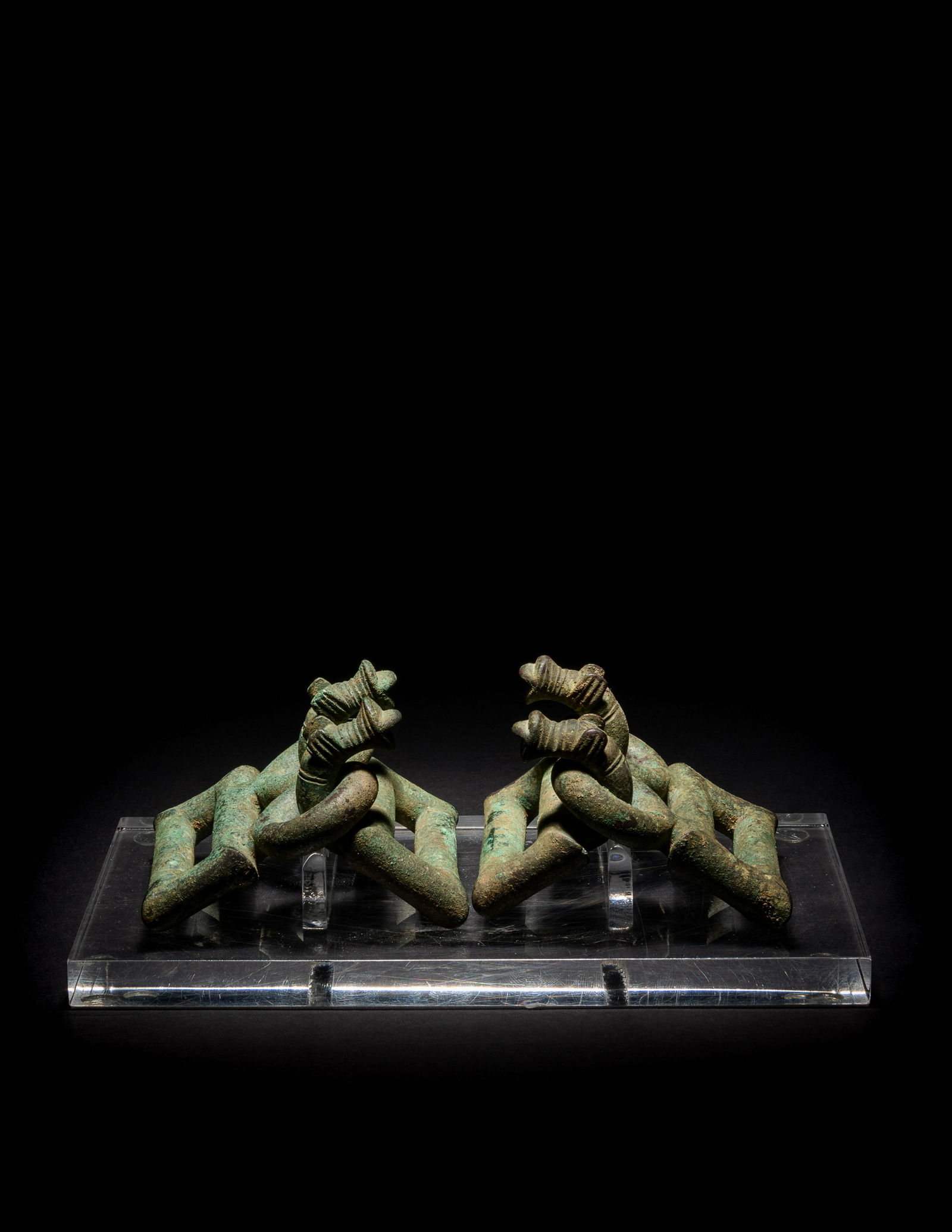 A Pair of Villanovan Bronze Horse Head Buckles (1 of 2)