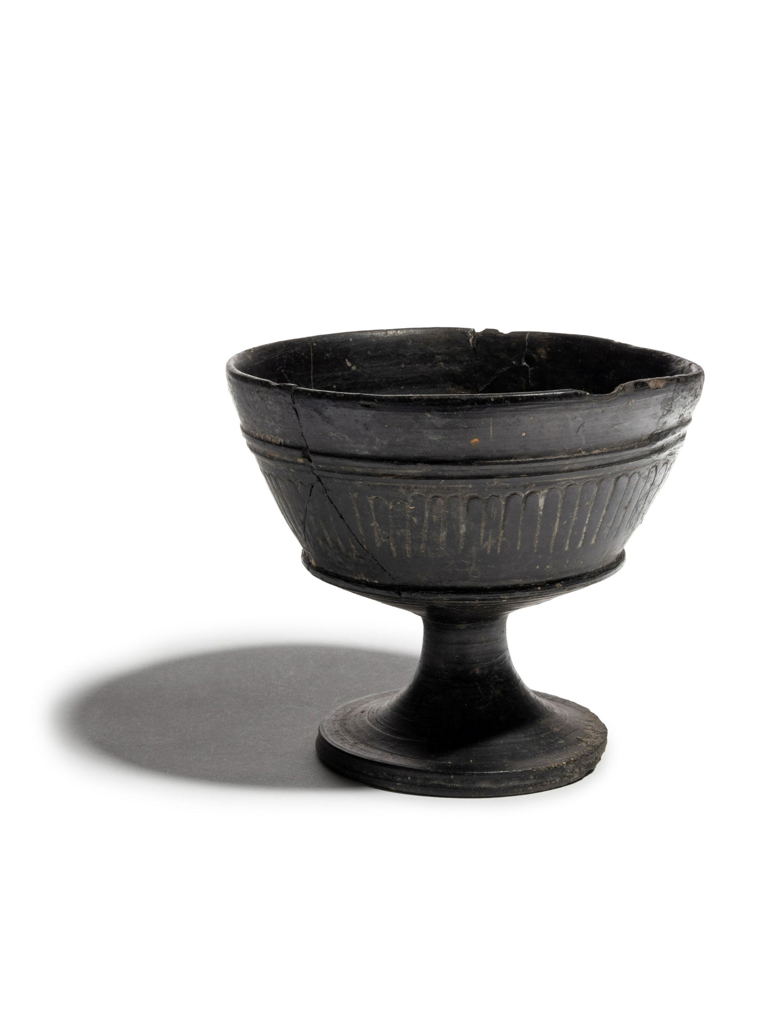 An Etruscan Bucchero Chalice (1 of 2)