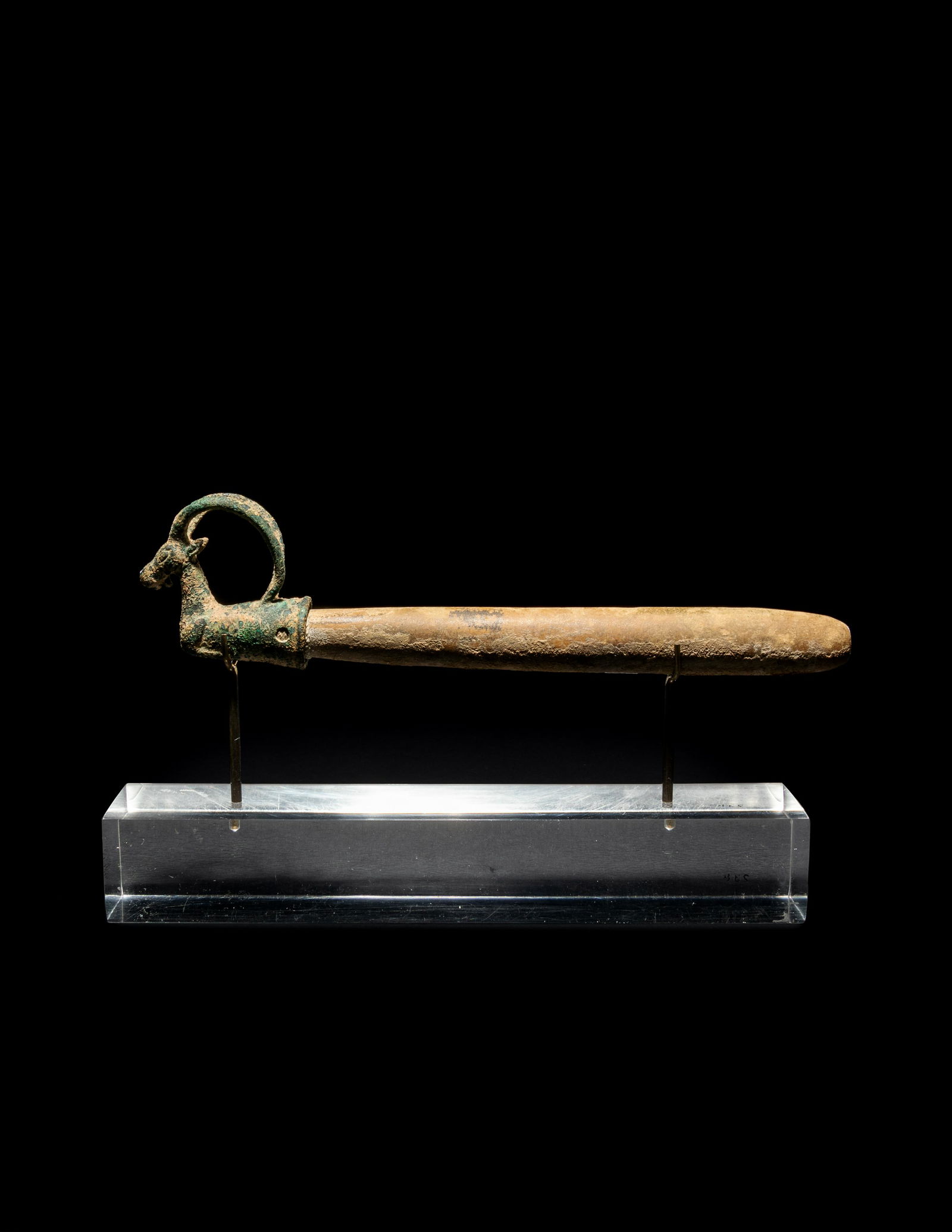 A Luristan Bronze Whetstone and Finial (1 of 2)