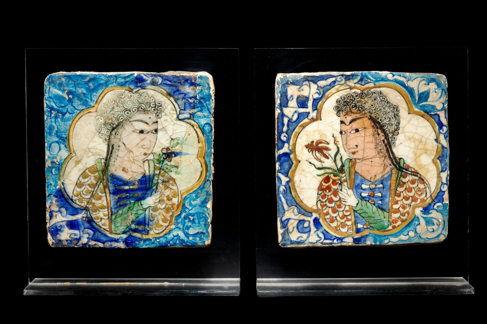 Two Persian Pottery Tiles (1 of 3)