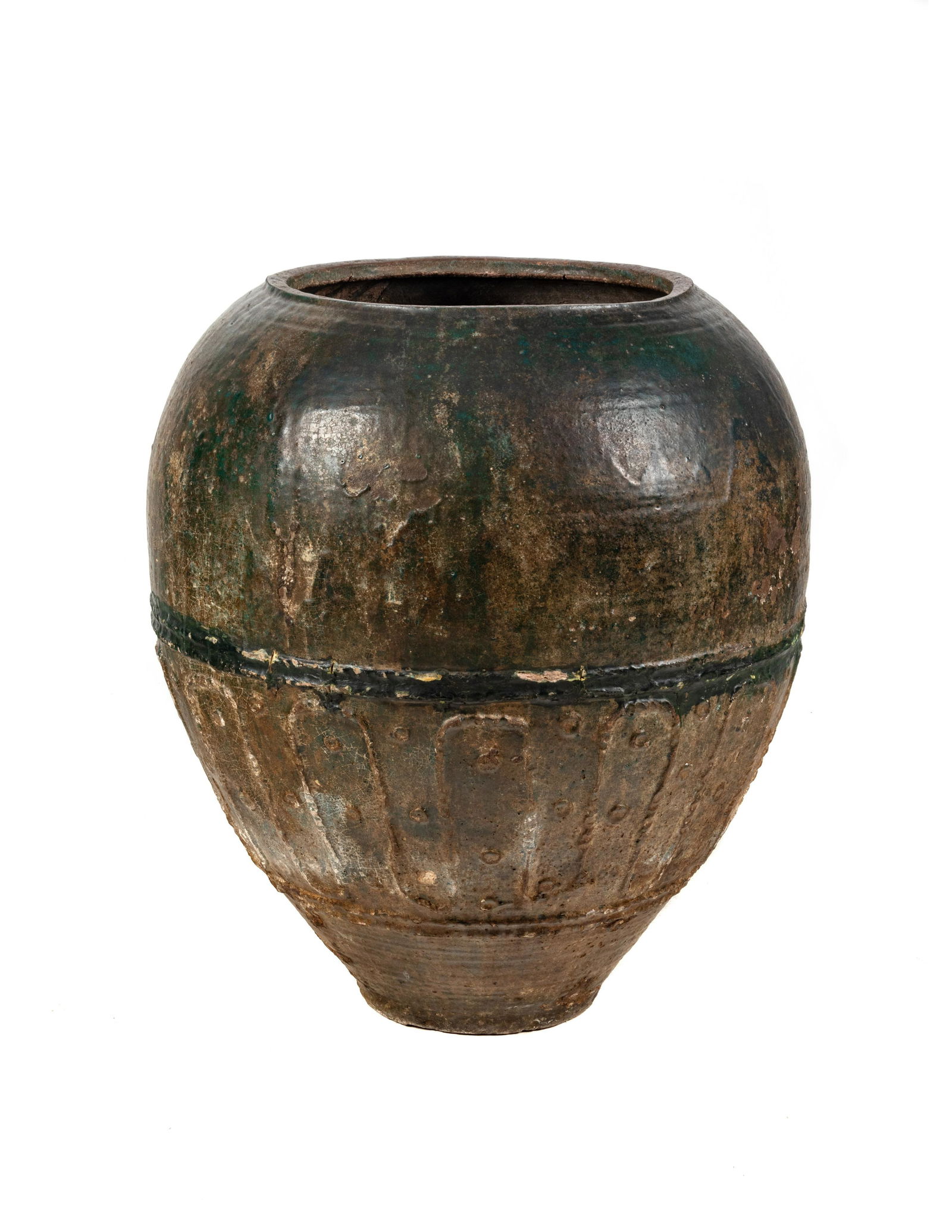 A Large Persian Pottery Vase Height 33 inches. (1 of 2)