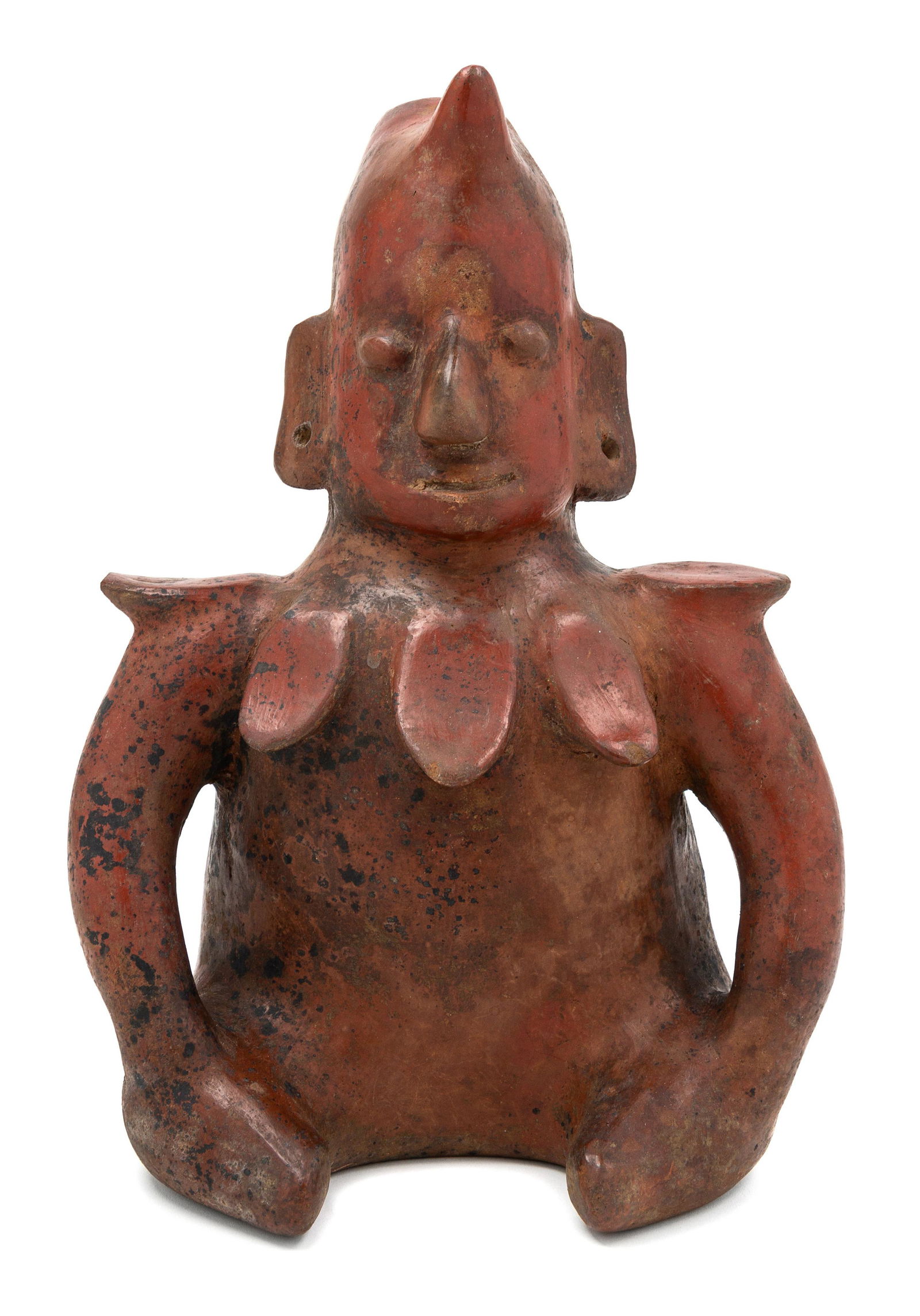 A Colima Pottery Figural Vessel  Height 12 1/8 inches. (1 of 2)