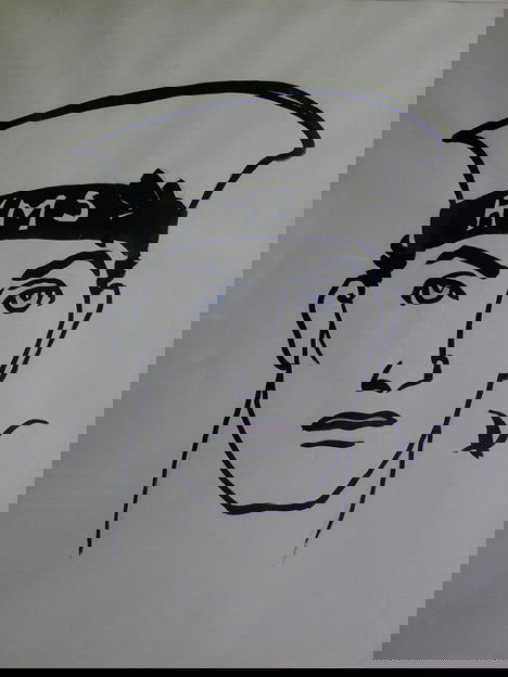 EMLEN ETTING (american 1905-1993) SAILOR ink wi: EMLEN ETTING (american 1905-1993) SAILOR ink with watercolor on paper 23 x 18 in.