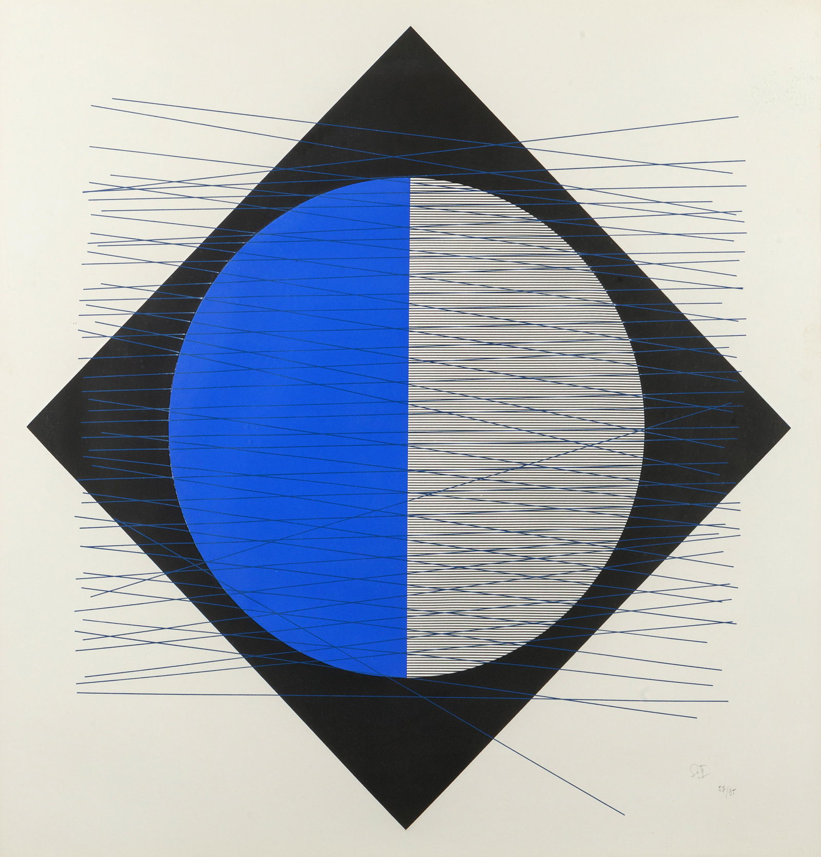 Jesus Rafael Soto (Venezuelan, 1923-2005) Untitled 7, (1 of 2)