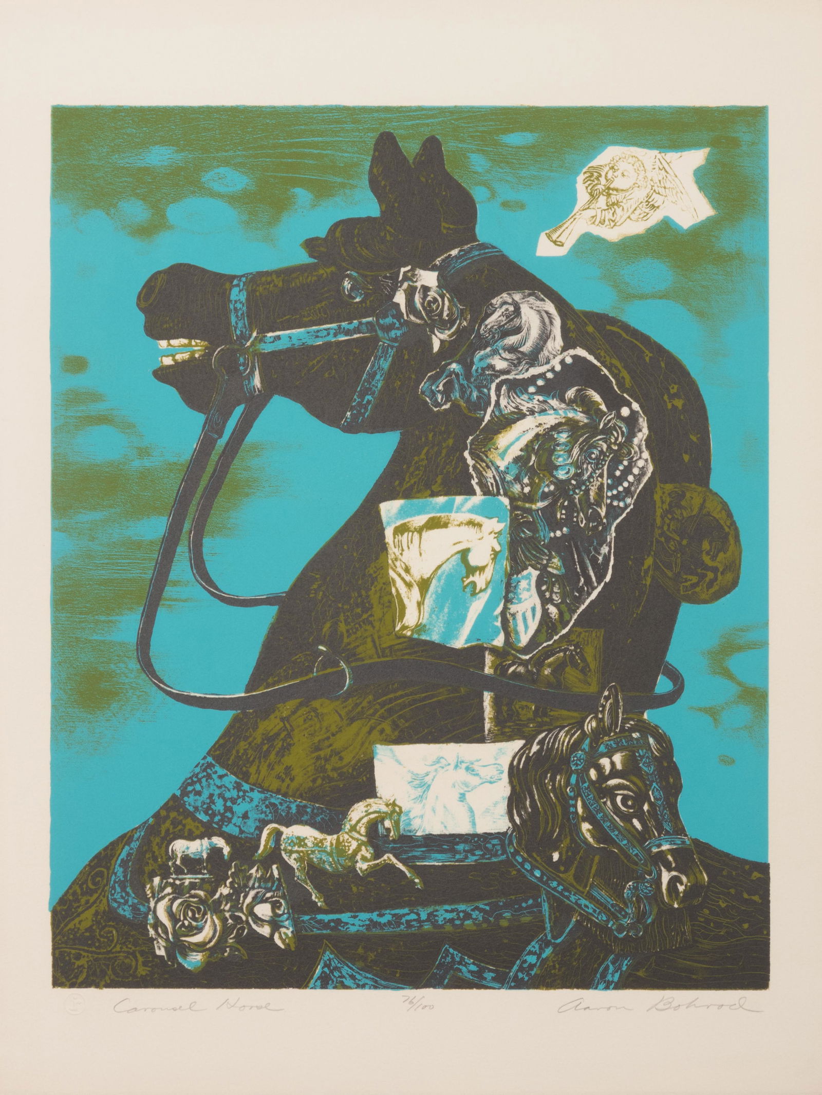 Aaron Bohrod (American, 1907-1992) Carousel Horse (1 of 2)